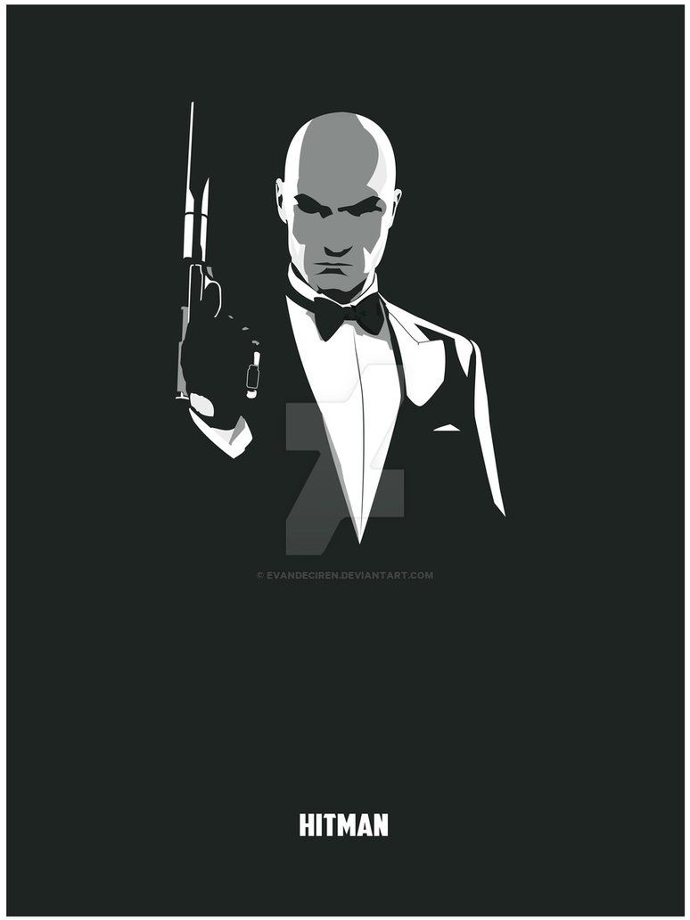 774x1032  Хитман нарисованный - 48 фото