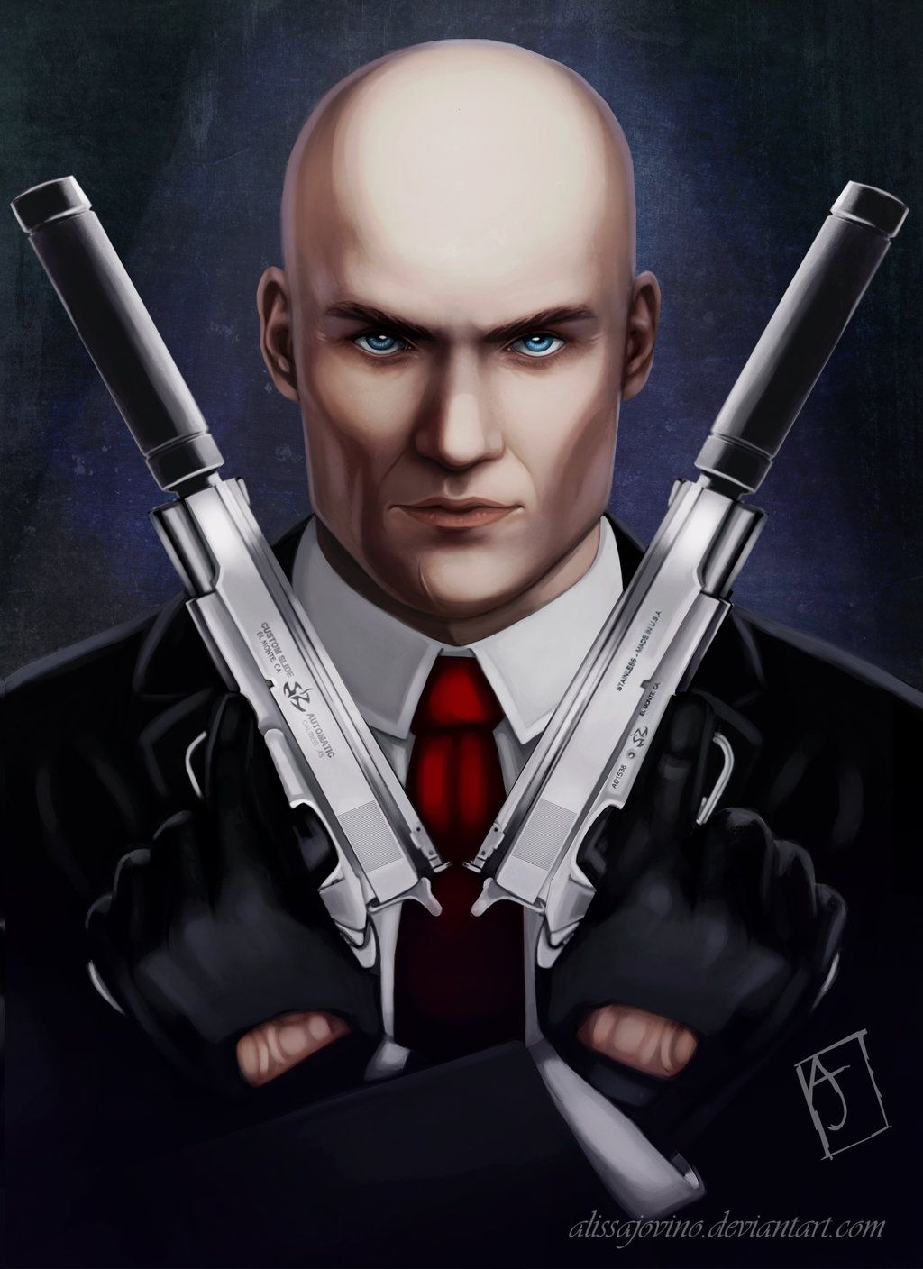 1024x1408  Хитман нарисованный - 48 фото