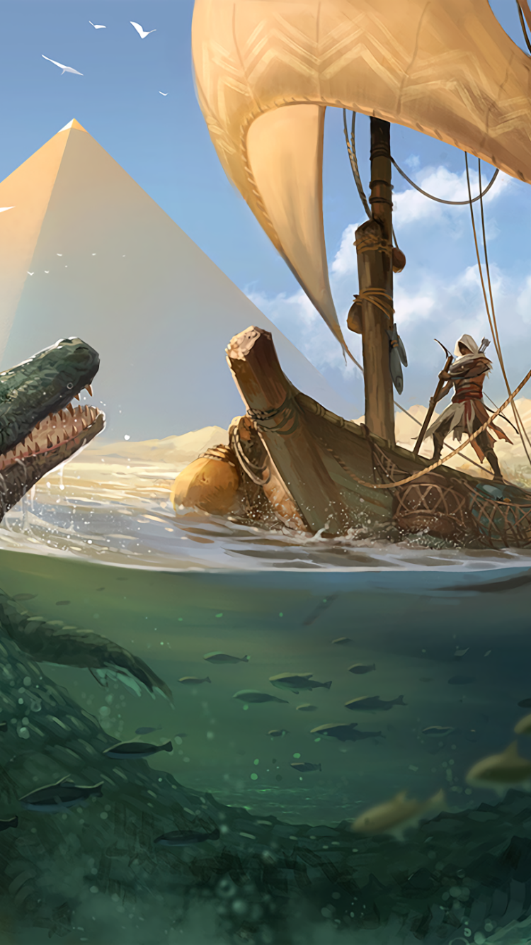 750x1334  100+] Фоны Assassin's Creed Origins для iPhone X | Обои.com