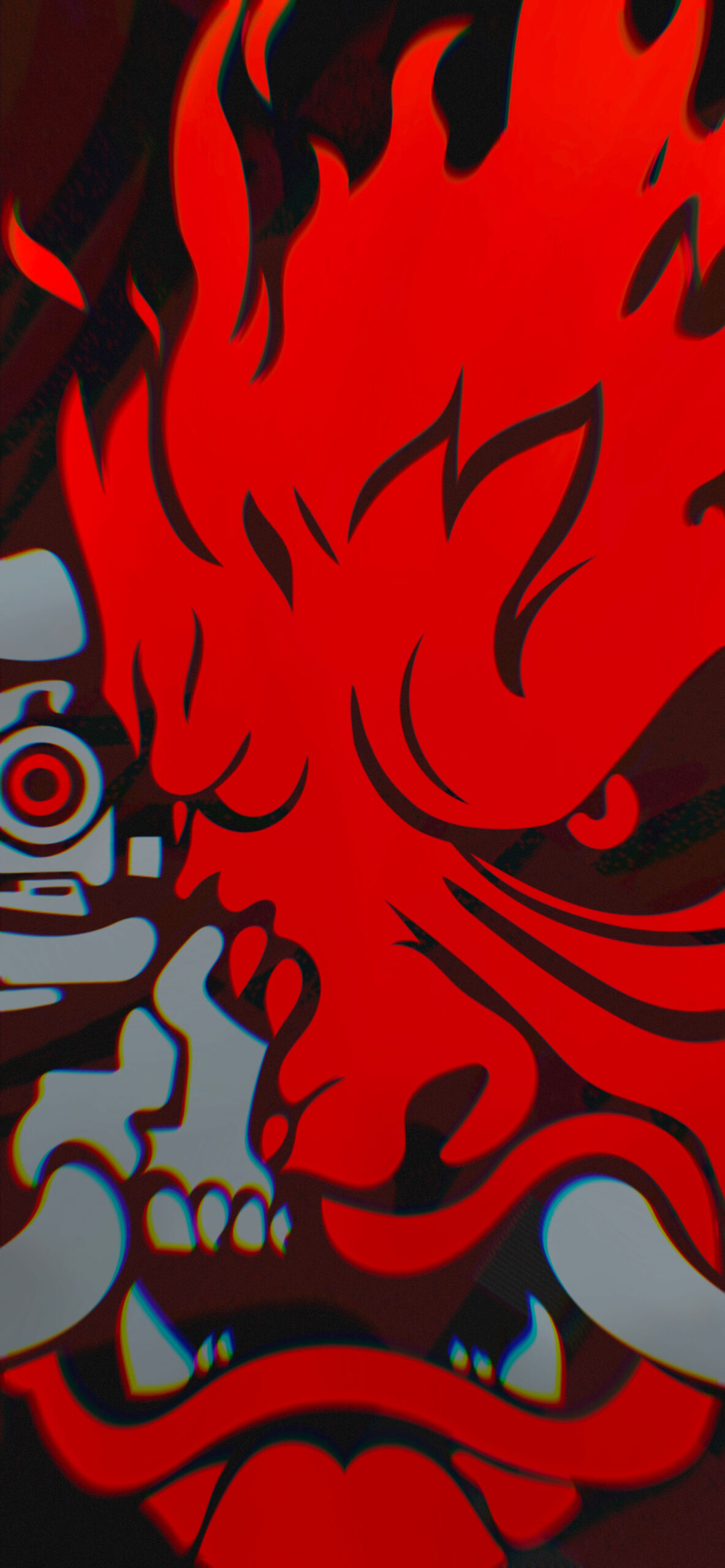 1183x2560  Обои Cyberpunk 2077 для телефона - Фоны с логотипом самурая 🦾🔥