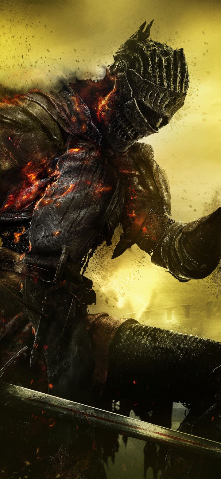 720x1560  Обои для телефона Dark Souls 3 - Пещера обоев