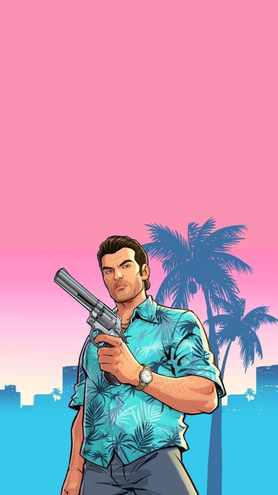 1080x1920  Томми Версетти ✖️ GTA Vice City | Grand Theft Auto: рисунки в мультяшном стиле, плакаты с героями