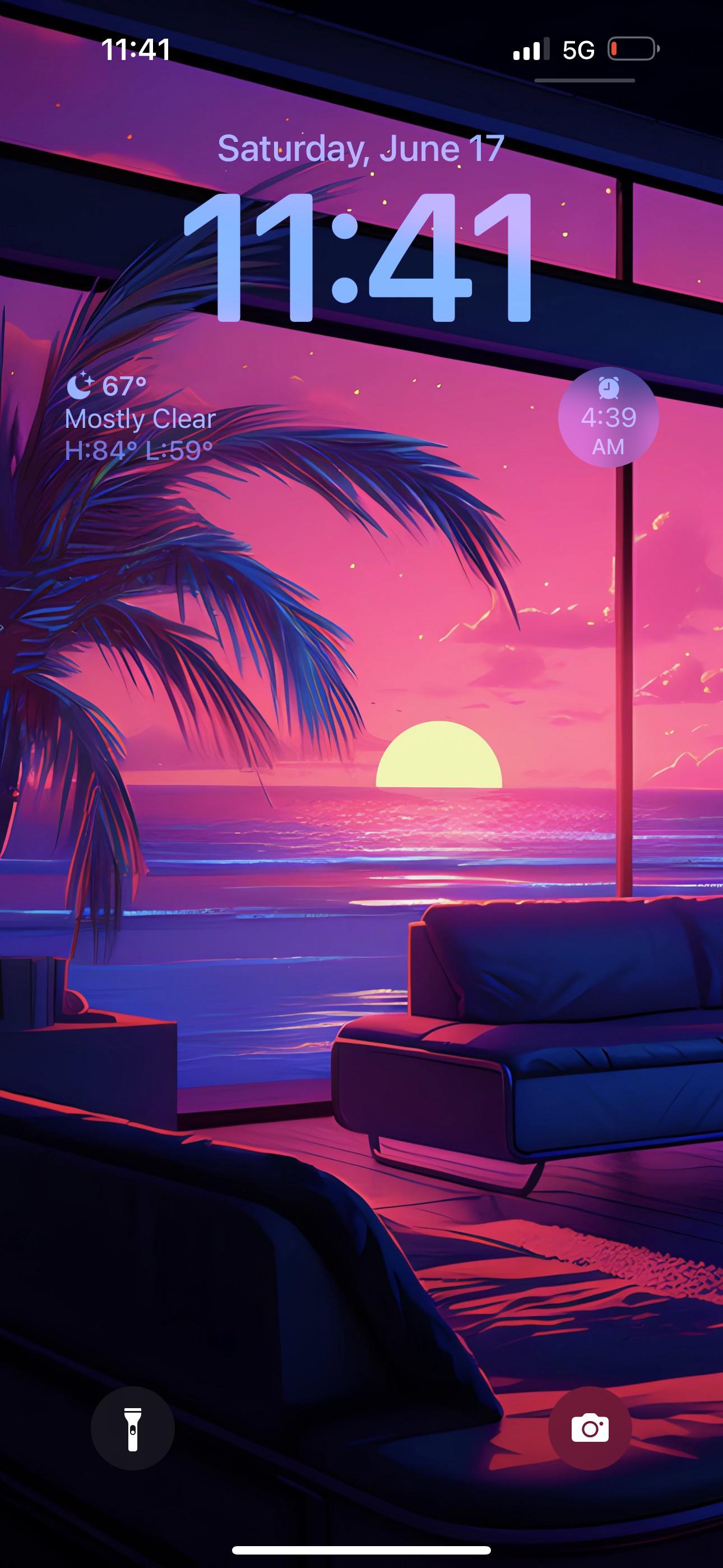 1290x2796  Экран блокировки в стиле Vice City: r/GTA6