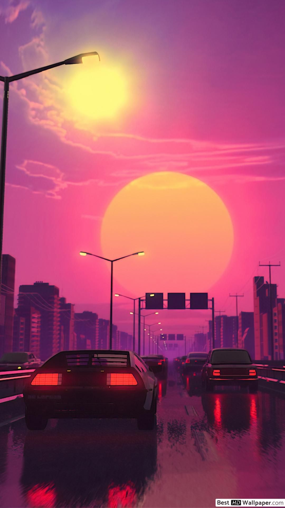 1080x1920  Эстетические обои Vice City - Wallpaper Cave