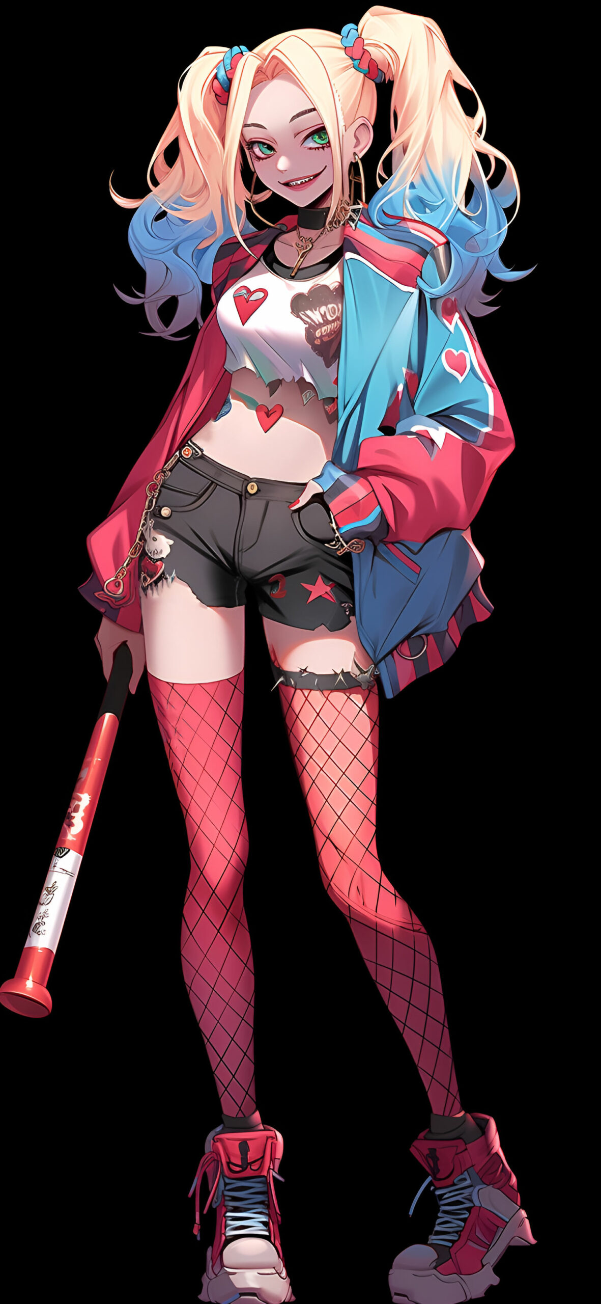 1181x2560  DC Comics Harley Quinn Art Wallpapers - Крутые молодежные обои HD