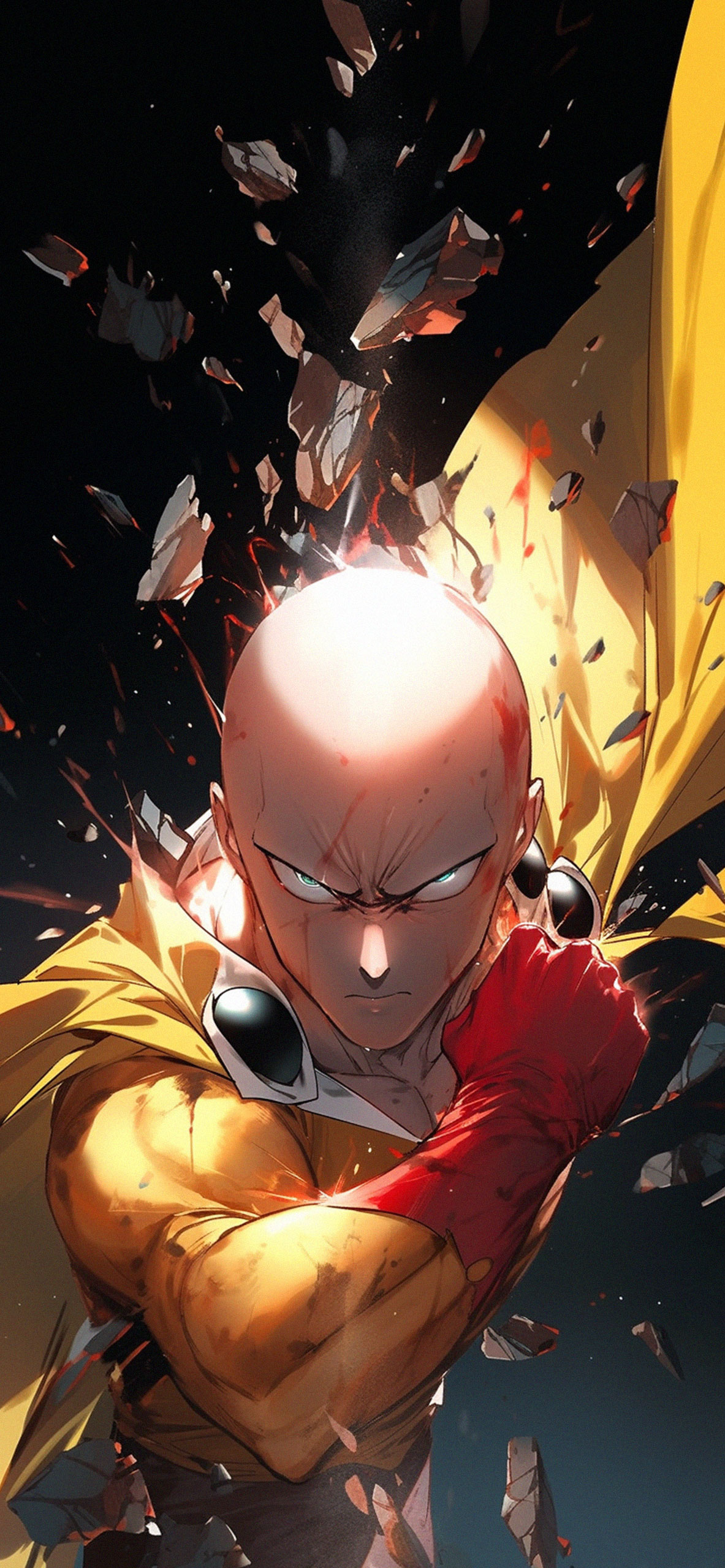 1183x2560  One-Punch Man Сайтама Арт Обои - Аниме Обои iPhone