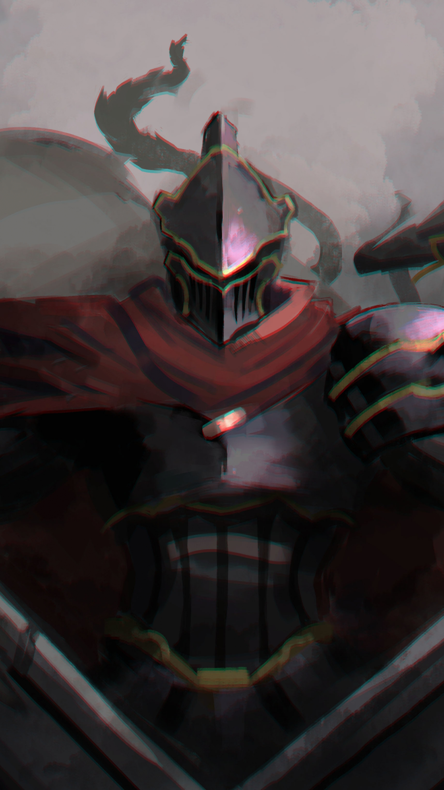 1440x2560  Скачать 1440x2560 overlord, аниме, доспехи, воин, темный, qhd samsung galaxy s6, s7, Edge, note, lg g4, 1440x2560 обои, картинки 1440x2560