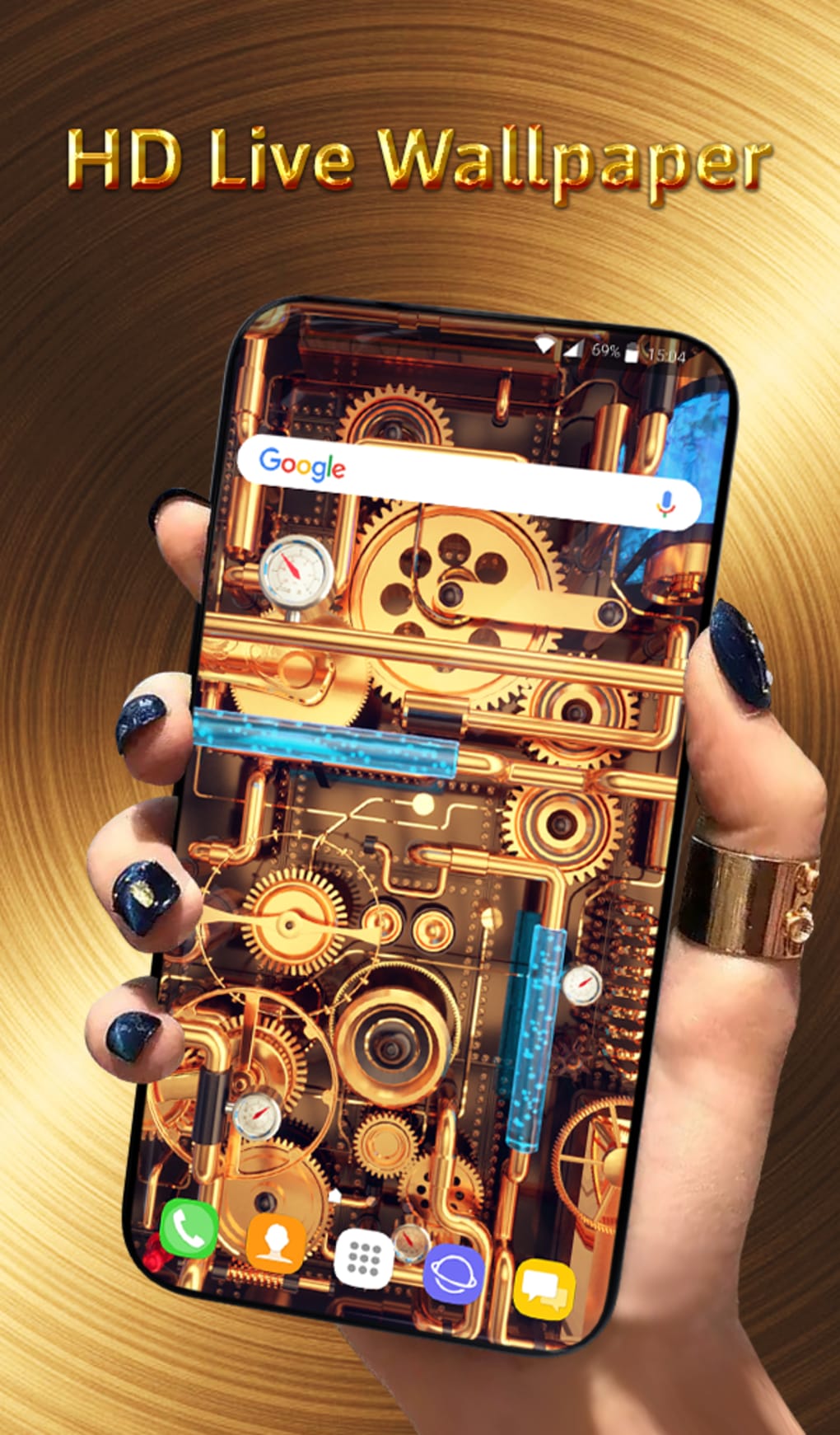 1020x1741  Крутые обои и клавиатура — Steampunk Pipes для Android — Скачать