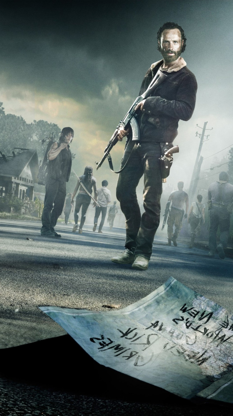750x1334  Ходячие мертвецы Обои Full HD 35738 - Балтана