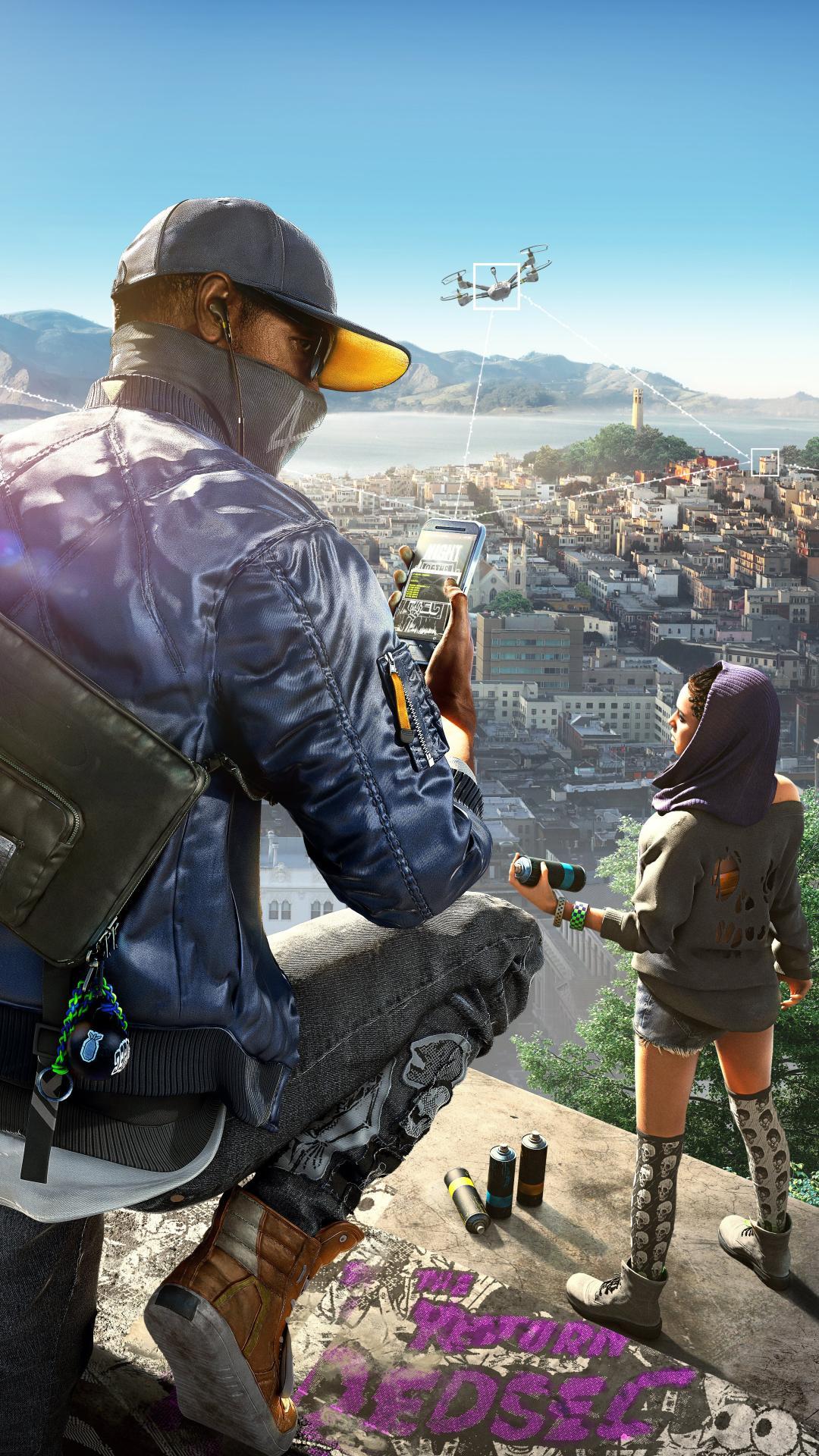 1080x1920  Watch Dogs 2 Hd Android Обои - Обои Пещера