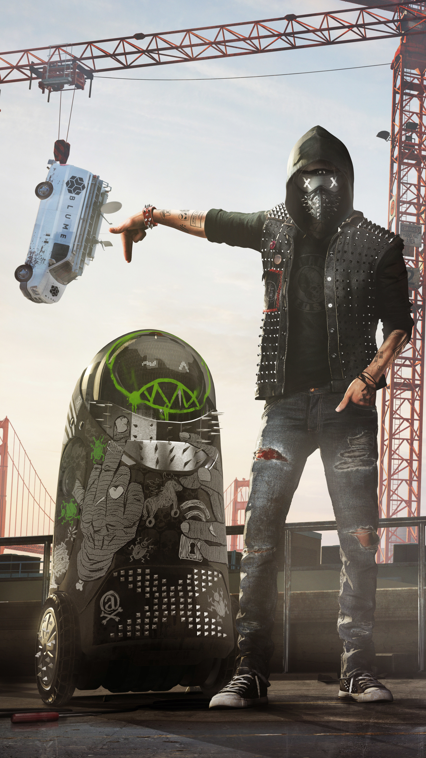 1440x2560  Обои для телефона Watch Dogs 2 - Mobile Abyss