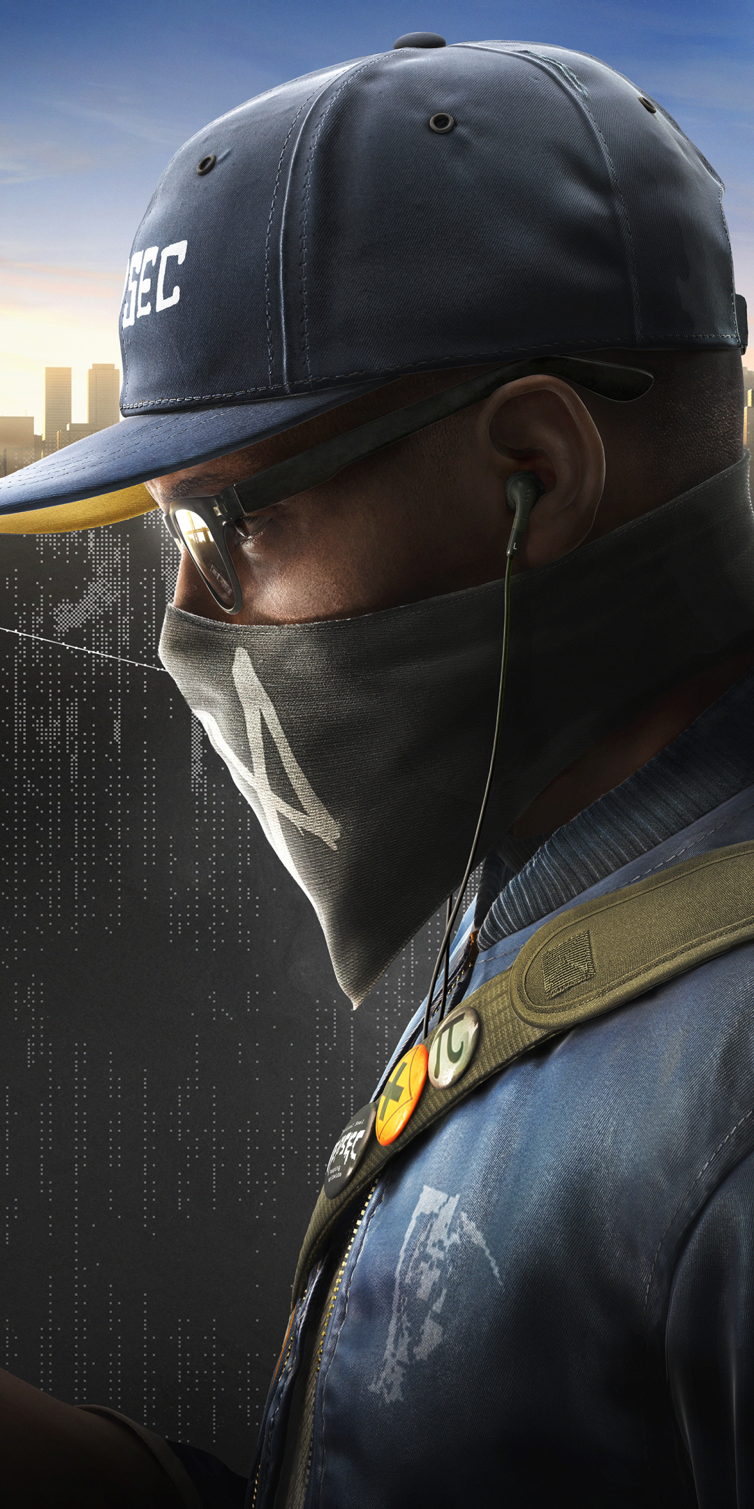1080x2160  Маркус Холлоуэй / Watch Dogs 2 #WatchDogs2 #MarcusHolloway #PC #PS4 #XboxOne #Ubisoft #shooter #Hacker #Dedsec | Сторожевые собаки, Игра Сторожевые собаки, Сторожевые собаки 1