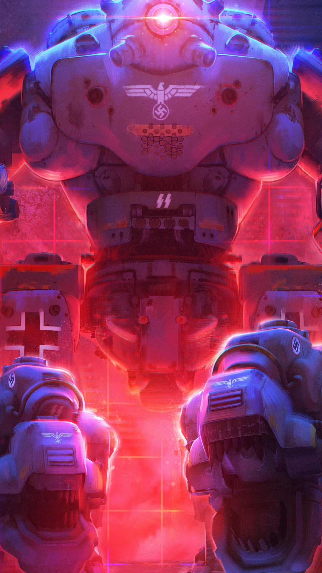 1080x1920  Обои для телефона Wolfenstein: Cyberpilot - Mobile Abyss