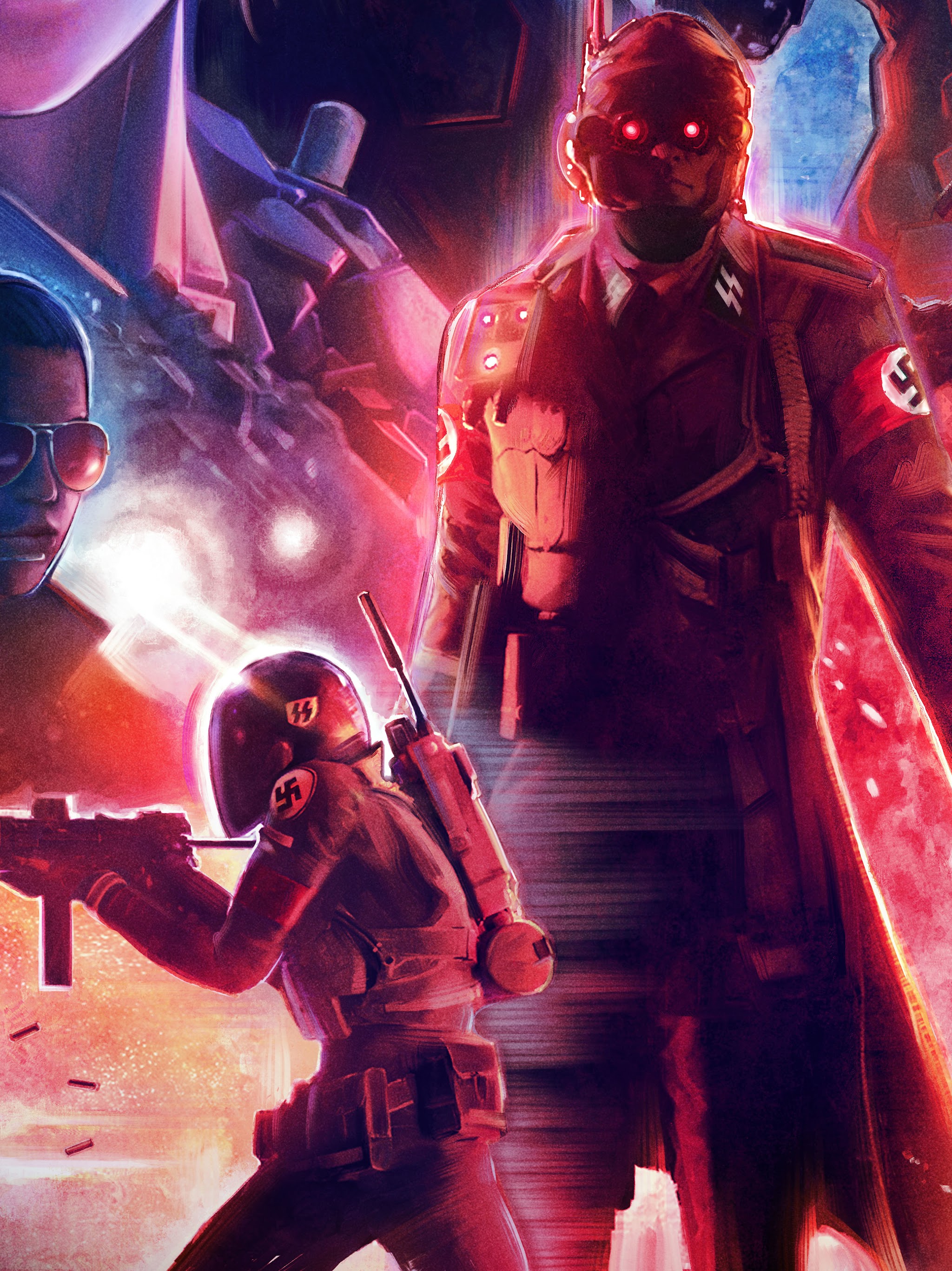 2048x2732  Обои Wolfenstein: Youngblood нацистские солдаты 8K #12