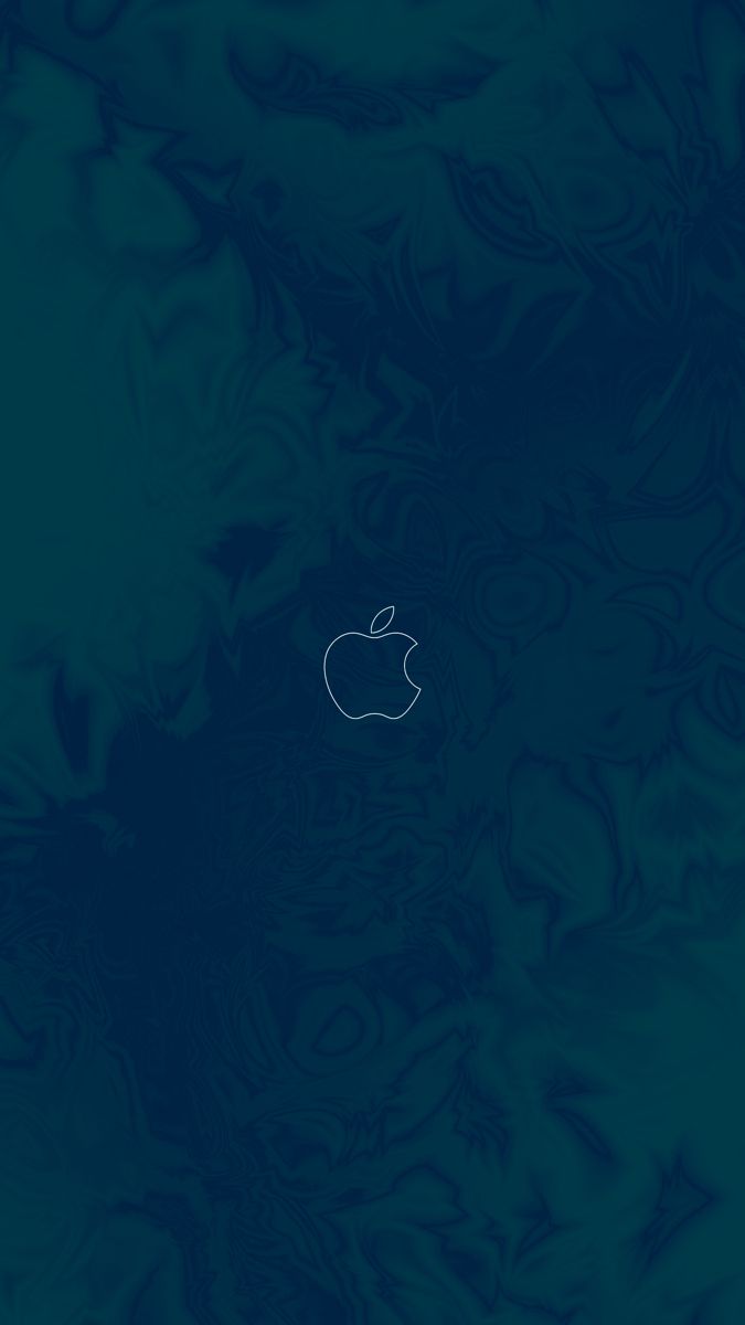 675x1200  Blue apple wallpaper / Синие обои для айфона | Синие обои, Обои, Обои для  телефона