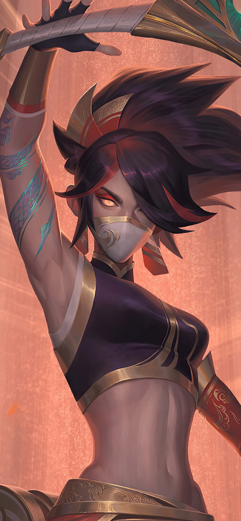 828x1792  Akali (League Of Legends) Phone Wallpapers