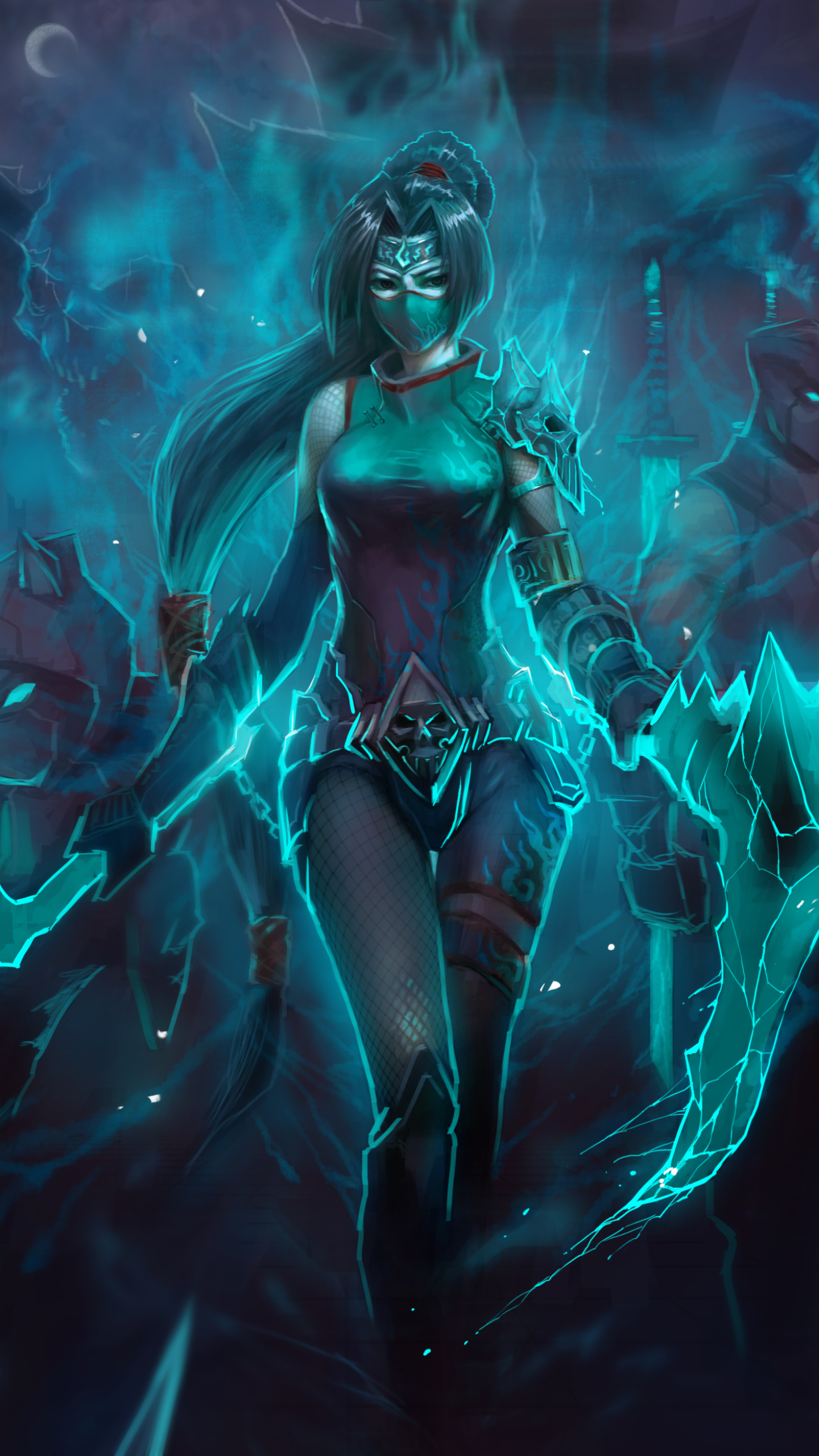 1440x2560  Обои на телефон: Видеоигры, Лига Легенд, Акали (Лига Легенд), Кеннен (Лига  Легенд), Шен (Лига Легенд), 1206409 скачать картинку бесплатно.