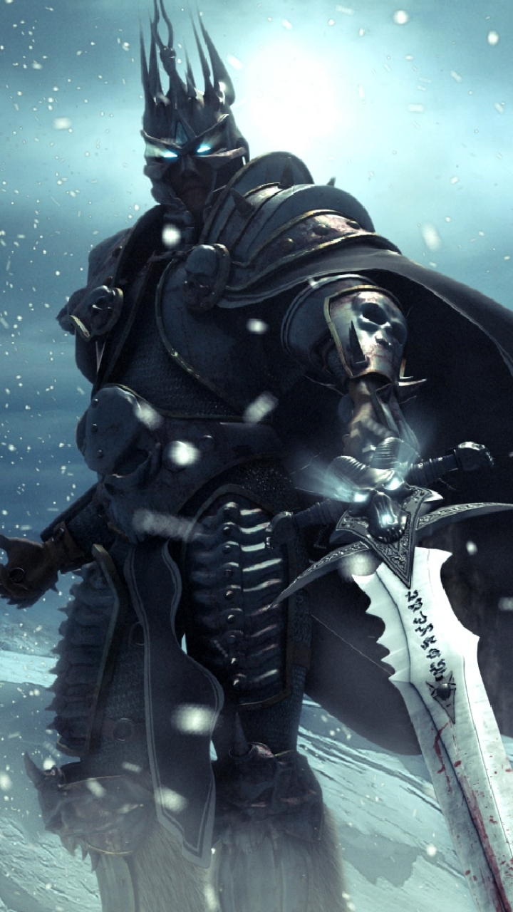 720x1280  Mobile wallpaper: Arthas Menethil, World Of Warcraft, Lich King, Warcraft,  Video Game, 193895 download the picture for free.