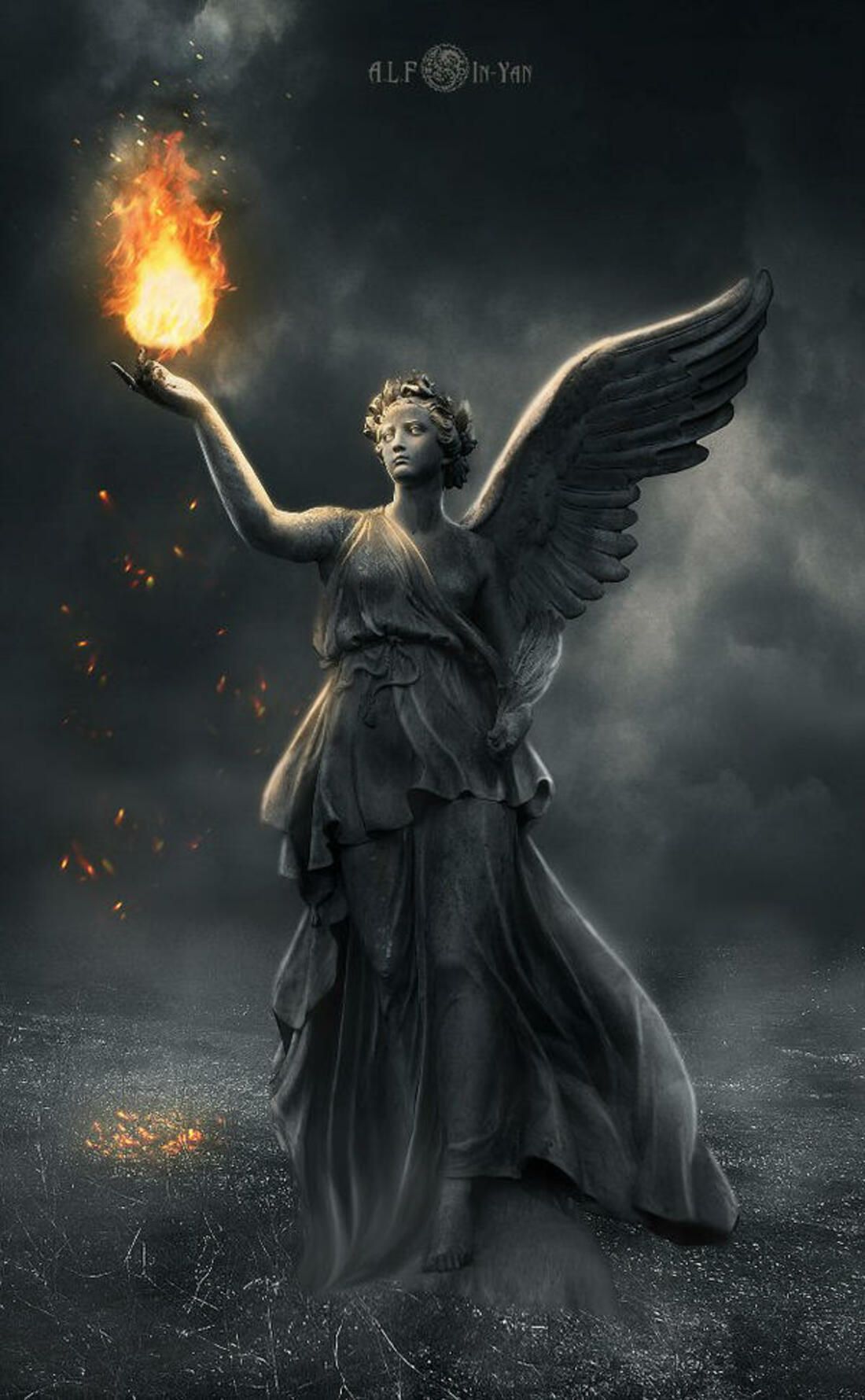 1100x1780  Архангел арт - 50 фото