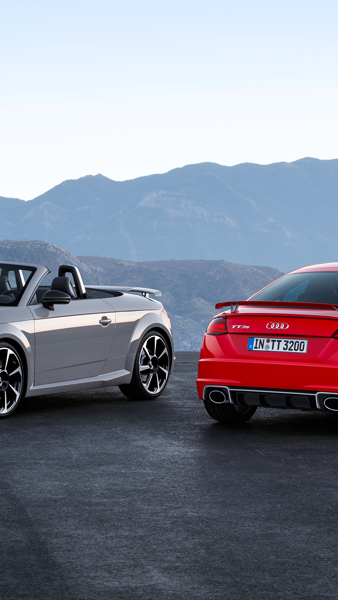 1080x1920  Картинки Audi 2016 TT RS Roadster Родстер вдвоем авто 1080x1920