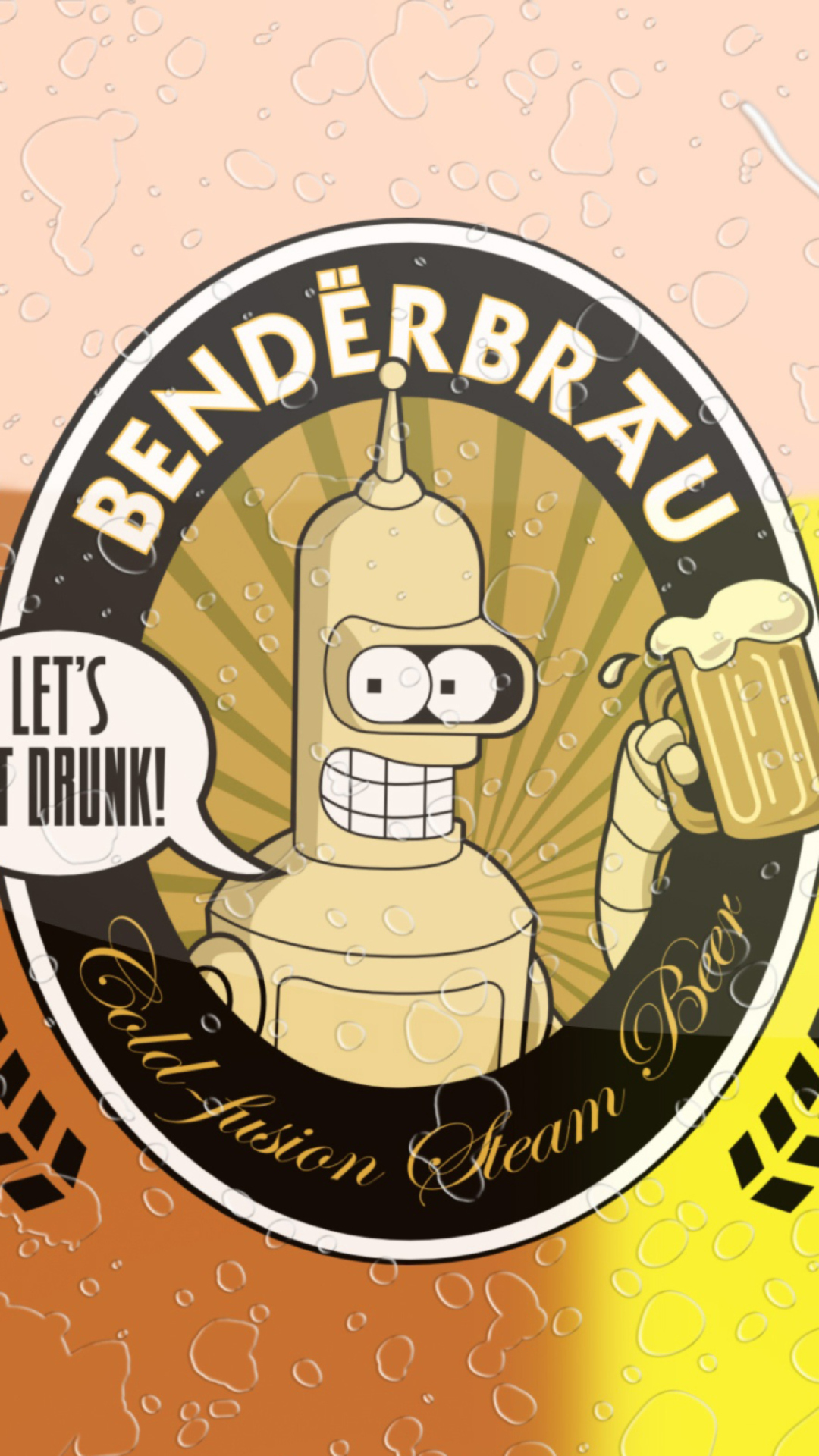 1080x1920  Обои Futurama Bender Benderbrau для телефона и на рабочий стол 1080x1920
