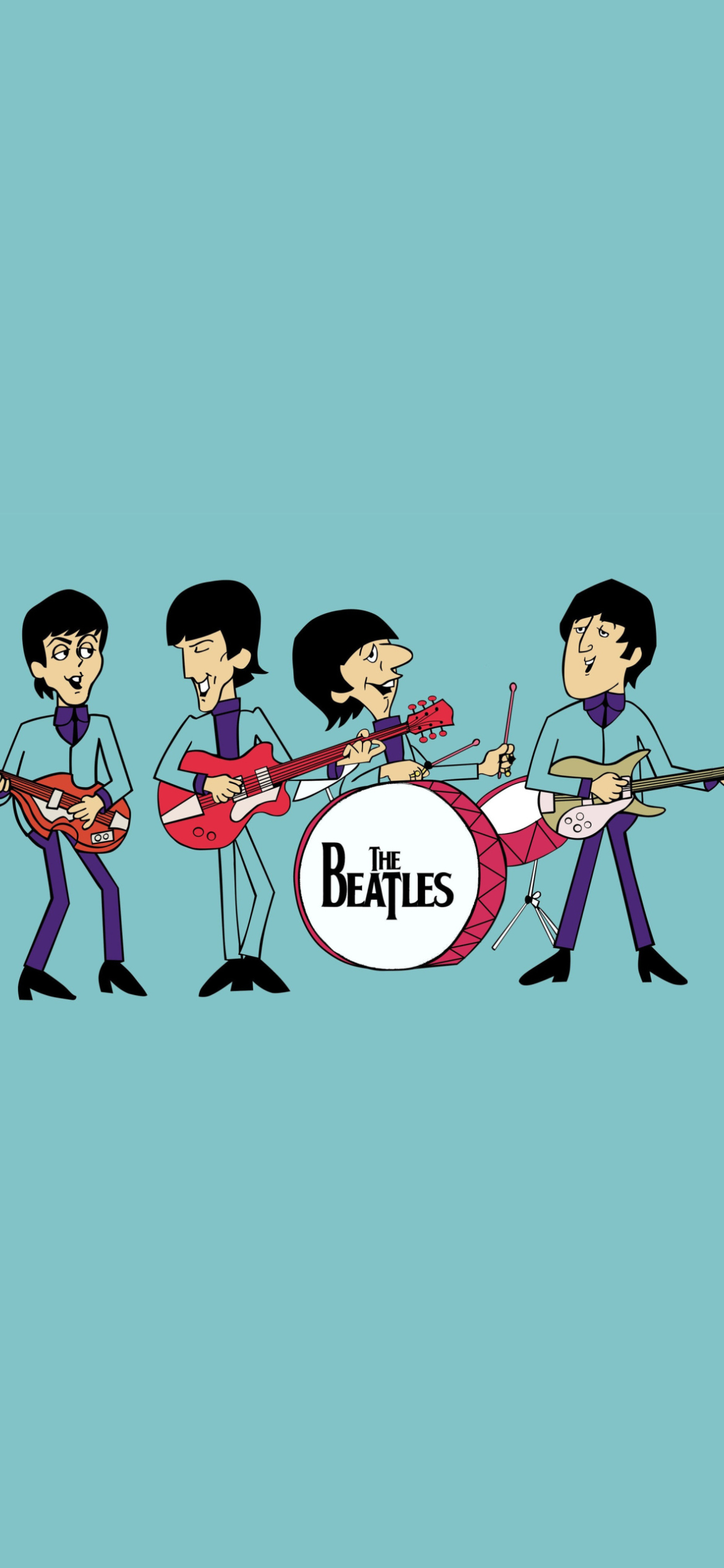 1170x2532  Картинка The Beatles для телефона и на рабочий стол iPhone 12 Pro