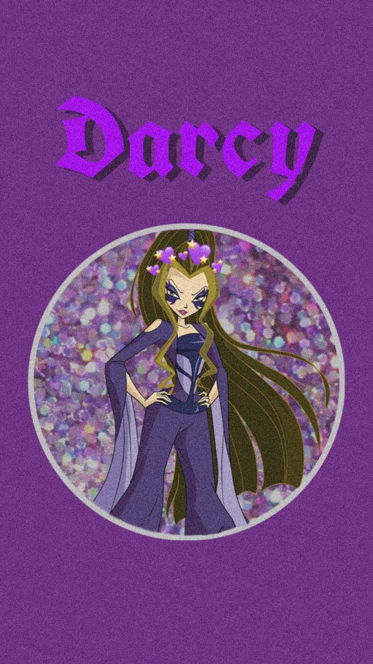 750x1334  Darcy Wallpaper Winx Club / Дарси обои на телефон / Винкс клуб / Трикс |  Рисунки фей, Рисунки персонажа дисней, Мультяшные рисунки