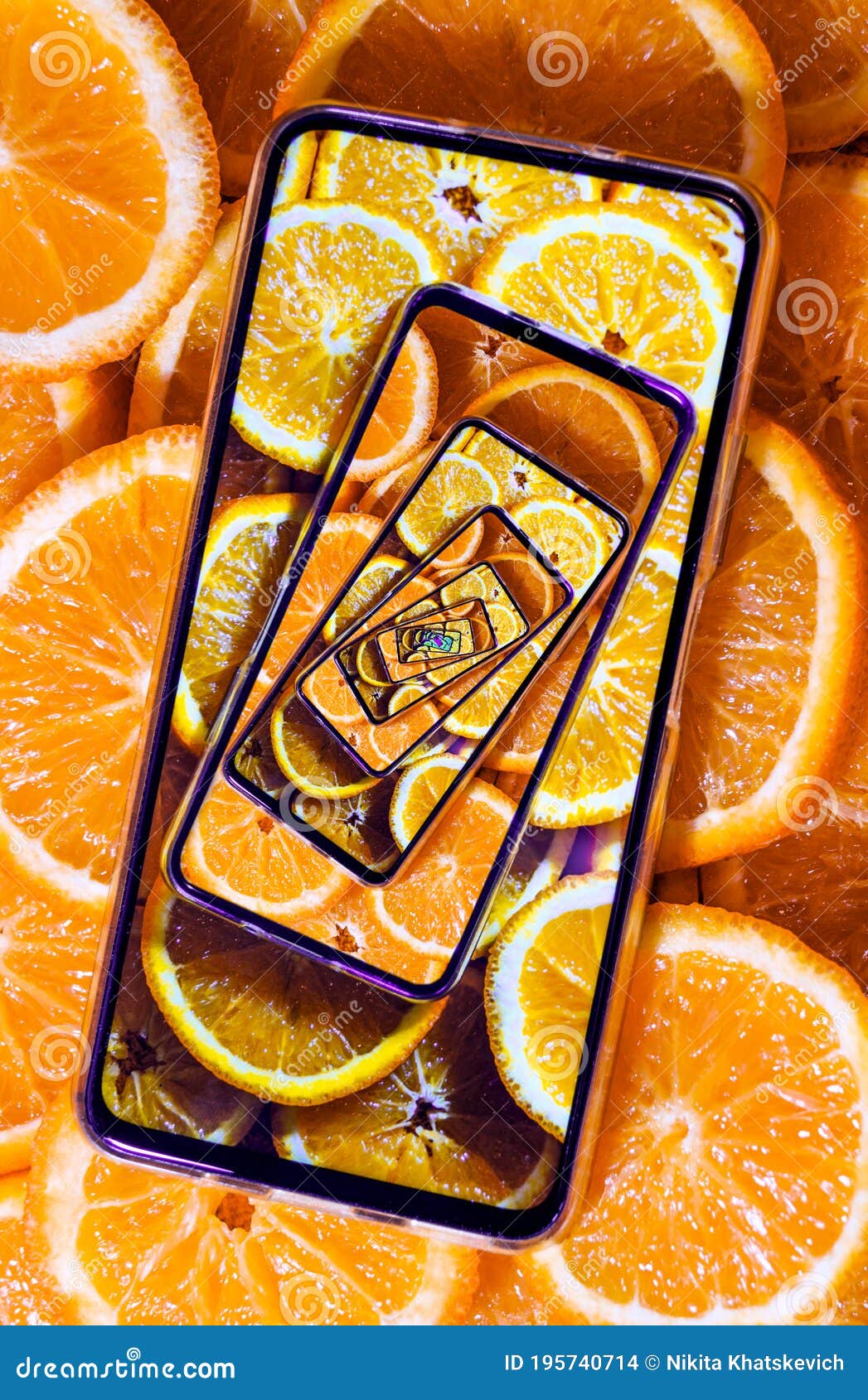 1047x1690  Обои телефона оранжевой рекурсии большие Стоковое Фото - изображение  насчитывающей все, повторение: 195740714