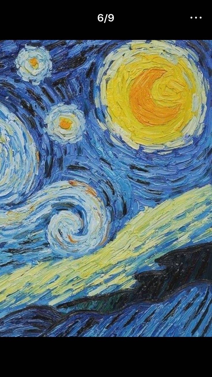 736x1308  Дорога с кипарисом и звездой (копия Ван Гога) в интернет-магазине Ярмарка  Мастеров по цене 39950 ₽ – TF45CBY | Картины, Москва - доставка по России