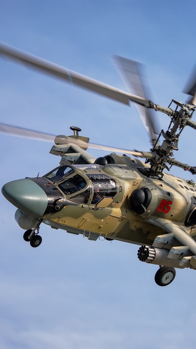 750x1334  Обои Вертолет Ка-52 Аллигатор 750x1334 iPhone 8/7/6/6S Изображение