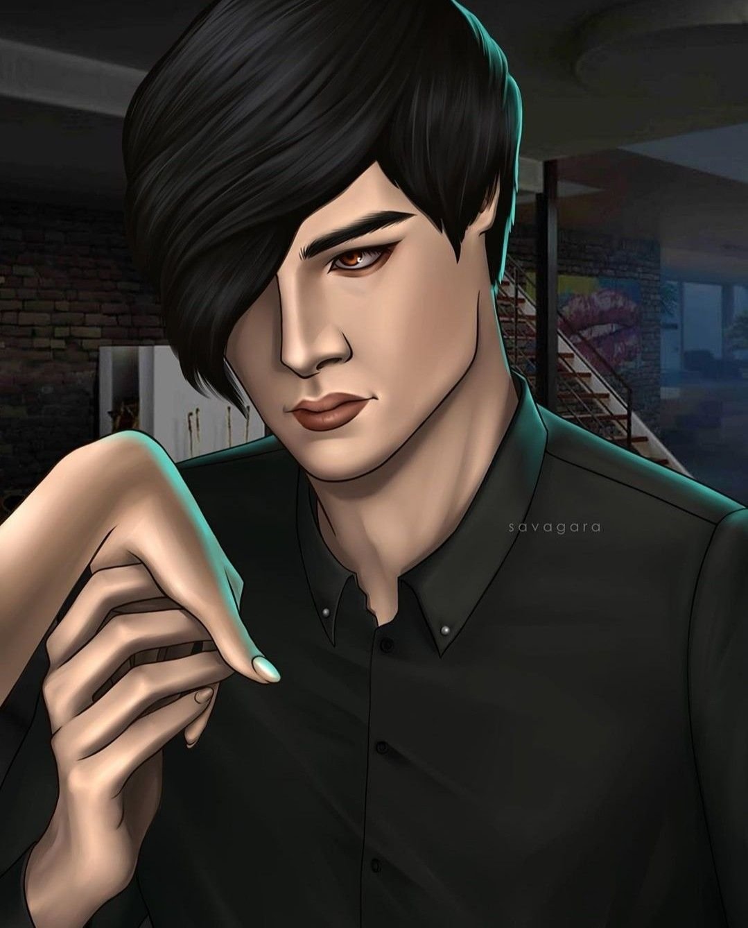 1079x1338  Виктор ван арт без челки - 37 фото