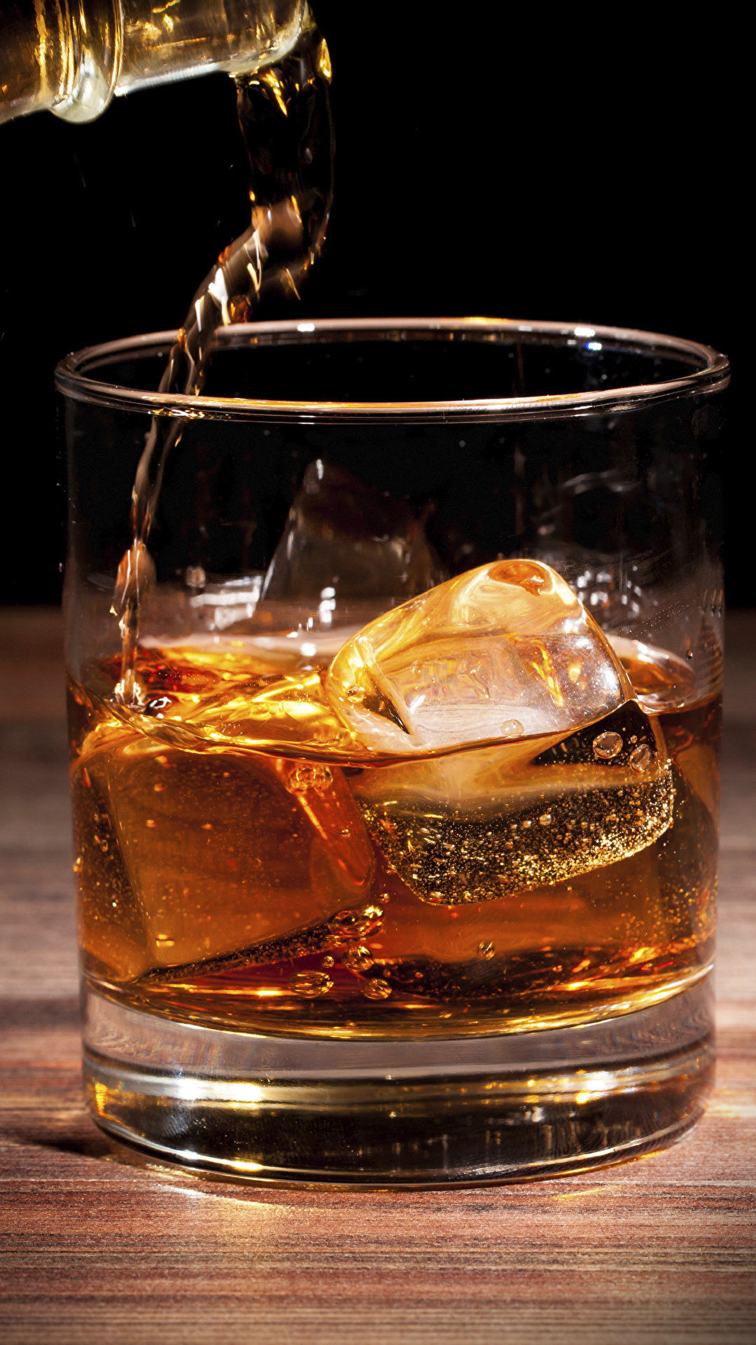 1080x1920  Photo Ice whiskey Highball glass Food Closeup 1080x1920