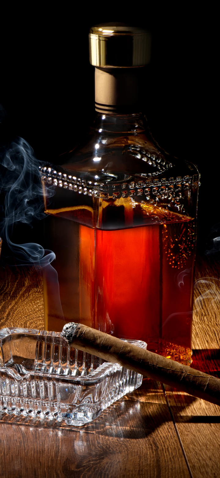 720x1560  Mobile wallpaper: Food, Drink, Bottle, Cigar, Whisky, Alcohol, 1389056  download the picture for free.