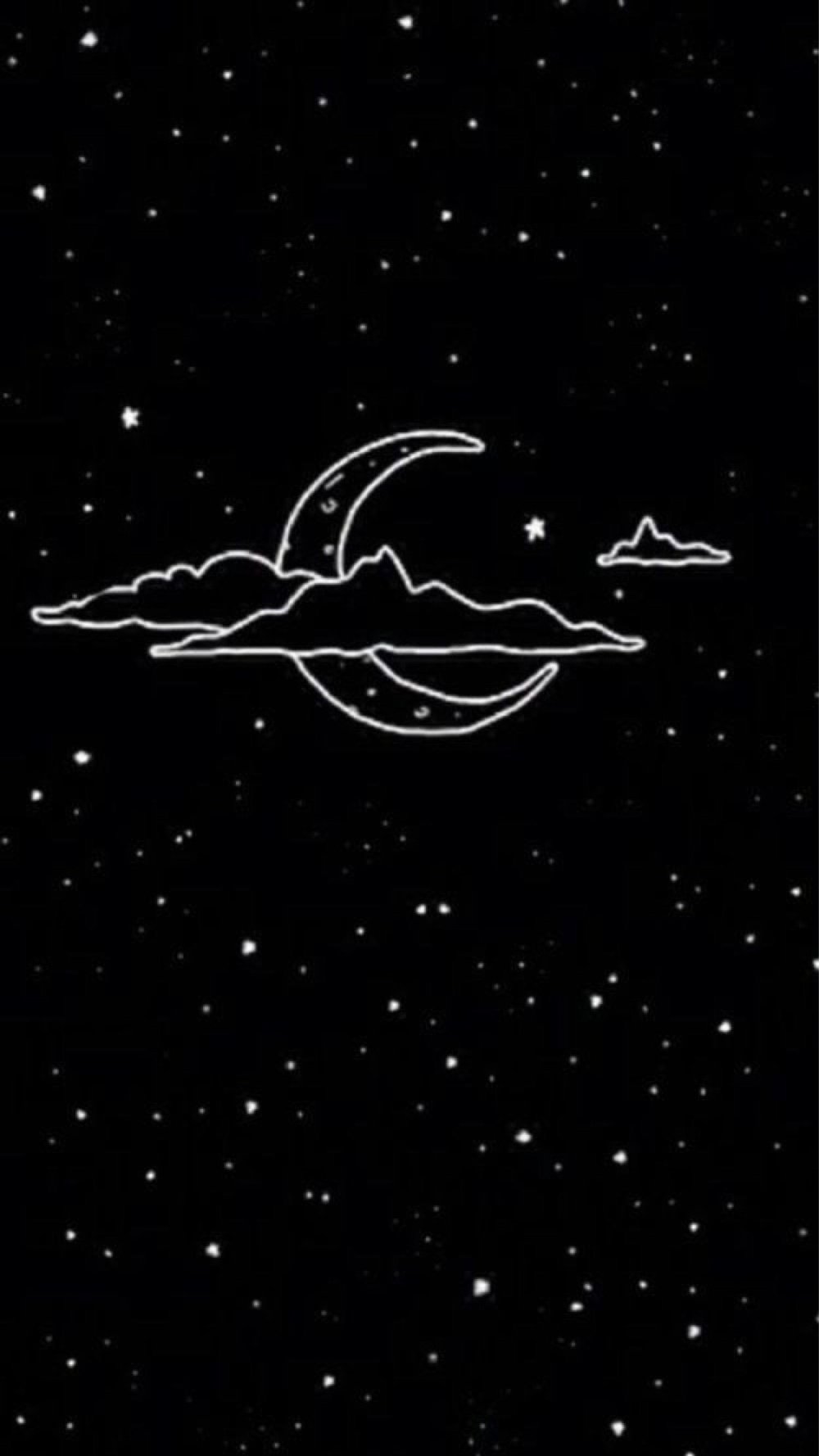 1000x1778  Нарисованная звезда на черном фоне - 87 фото