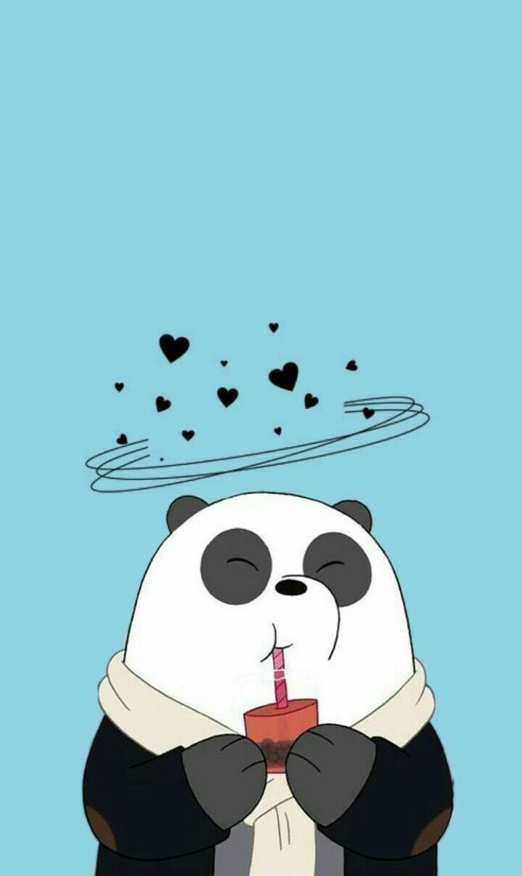 750x1257  Pin by Анастасия Дубовик on Обои | Cute panda wallpaper, We bare bears  wallpapers, Cute cartoon wallpapers