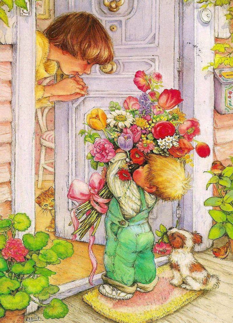 800x1108  Трогательные открытки - 70 фото