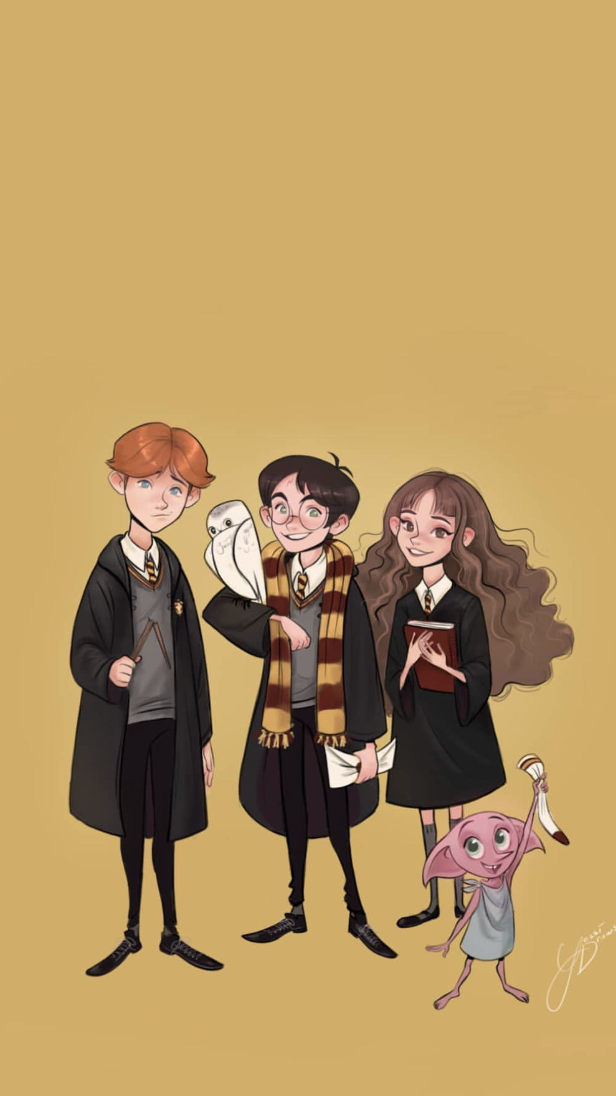 1242x2208  Скачать Обои Пуффендуй APK для Android