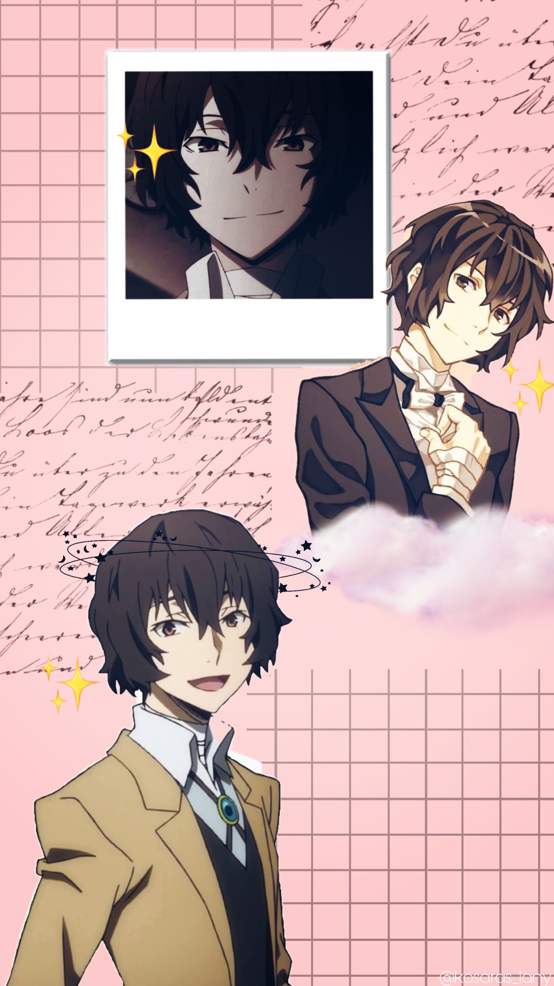 2304x4096  🔥Dazai Osamu🔥~☁️Aesthetic☁️~🌟Background🌟 | Милые рисунки, Графические  постеры, Иллюстрации кроликов