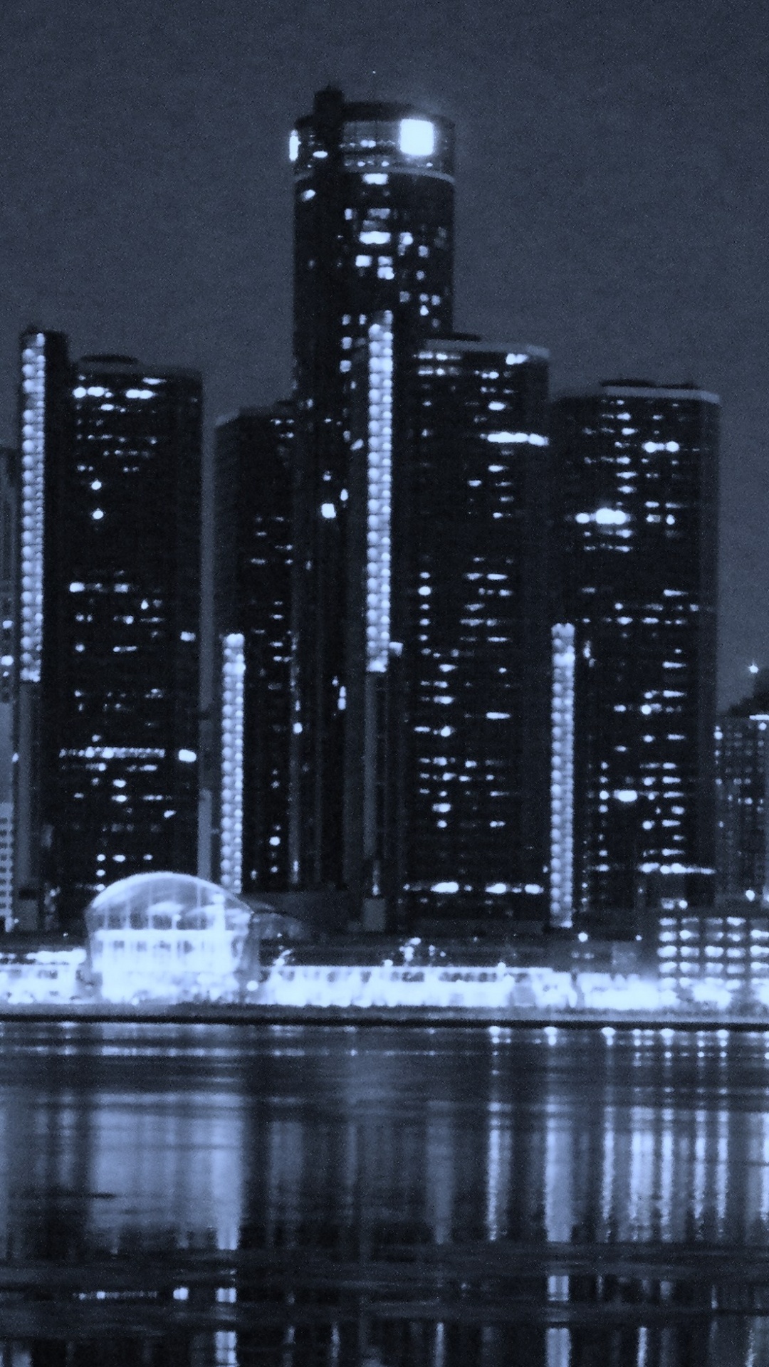 1080x1920  Обои Детройт, городской пейзаж, город, метрополия, линия горизонта на  телефон Android, 1080x1920 картинки и фото бесплатно