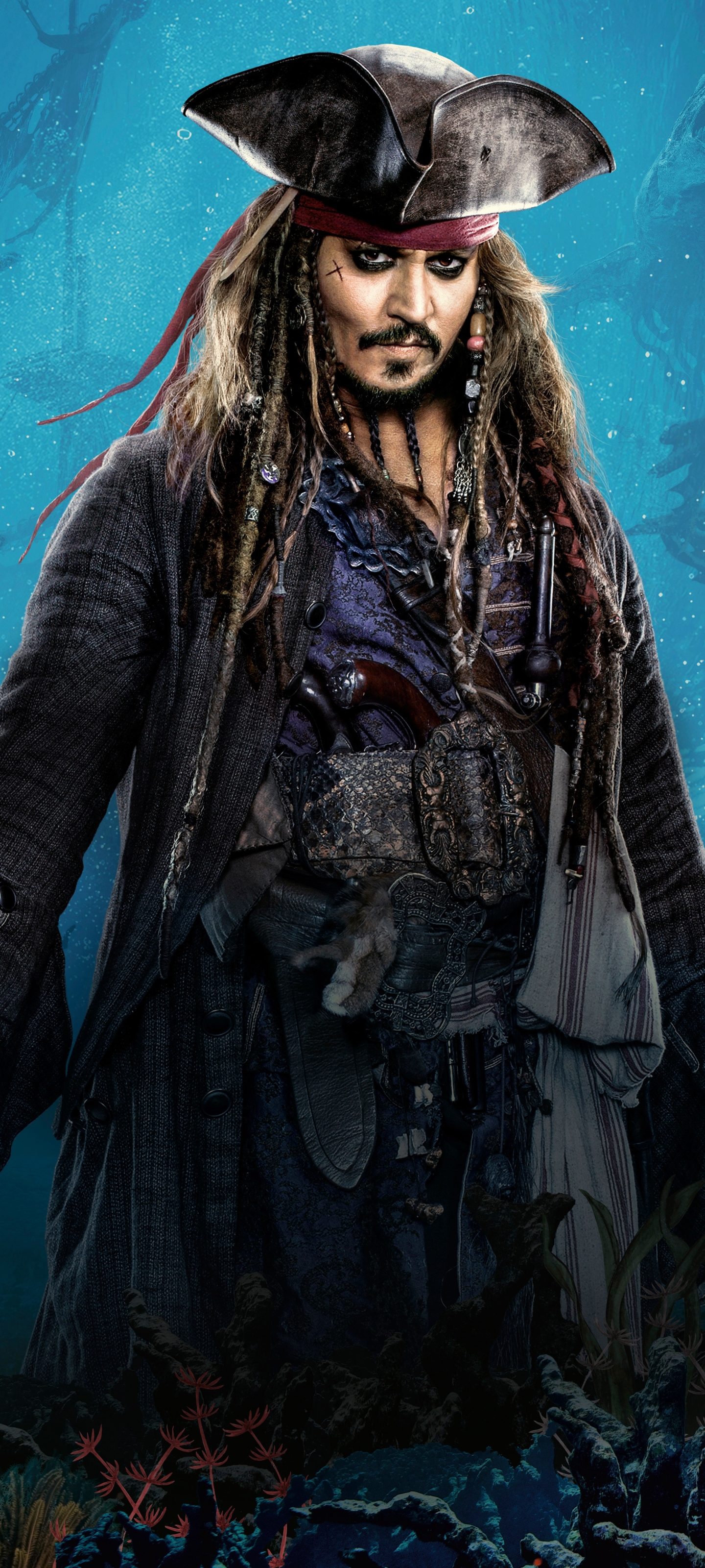 1440x3200  Обои на телефон: Кино, Джек Воробей, Джонни Депп, Пираты Карибского Моря:  Мертвецы Не Рассказывают Сказки, 1417676 скачать картинку бесплатно.