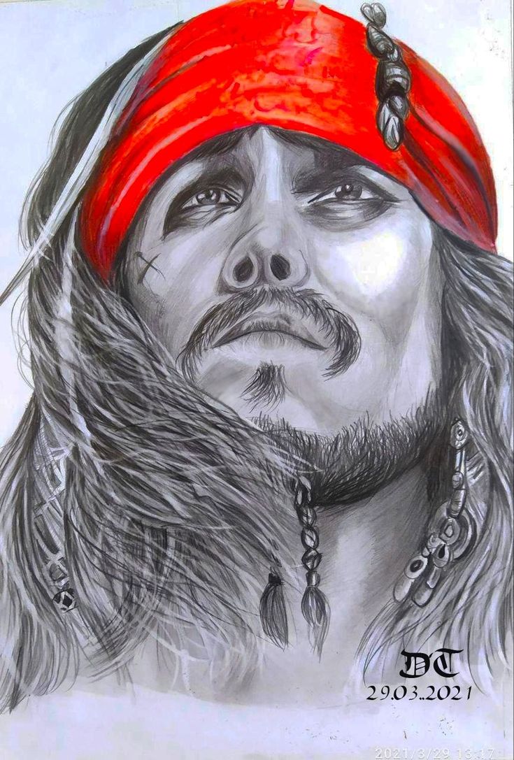735x1087  Джек Воробей \"Пираты Карибского моря\". #JackSparrow #карандаш #pencil |  Pirates of the caribbean, Jack sparrow, Drawings