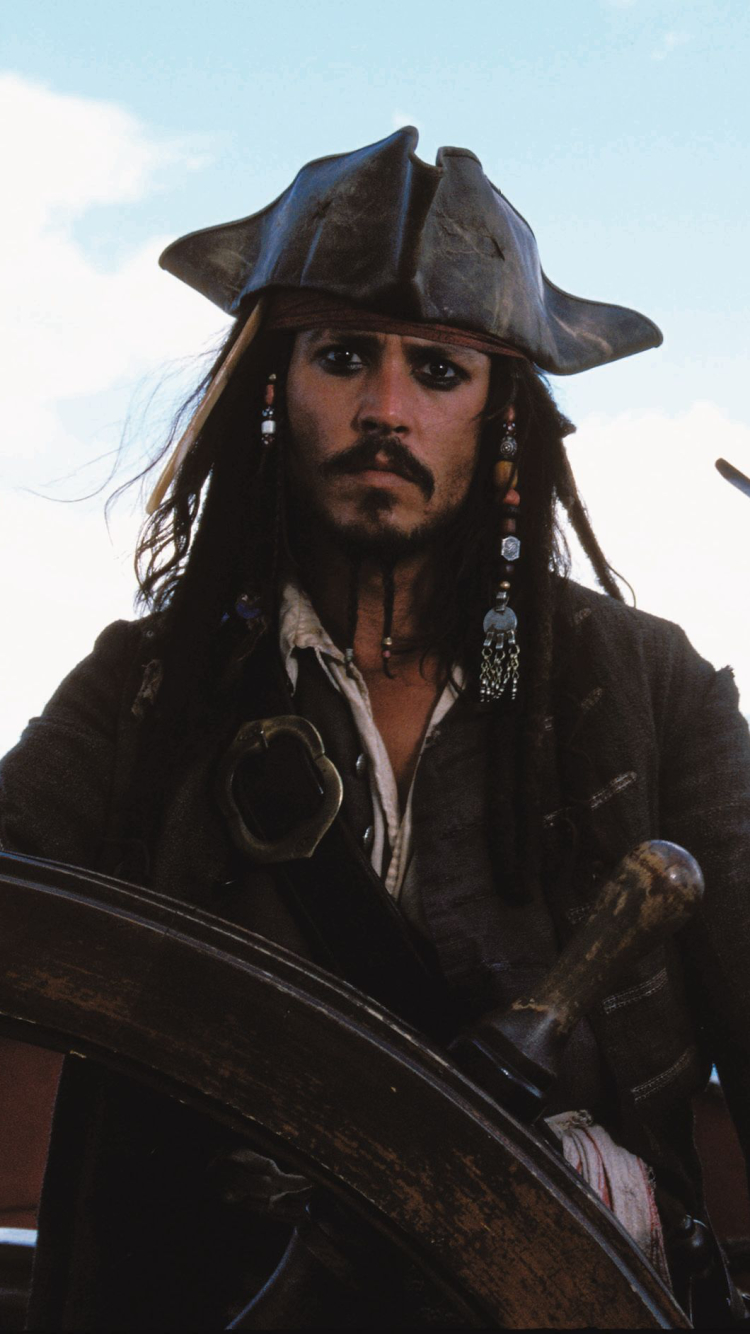 750x1334  Обои на телефон: Кино, Джек Воробей, Джонни Депп, Пираты Карибского Моря,  Пираты Карибского Моря: Проклятие Черной Жемчужины, 1182999 скачать  картинку бесплатно.