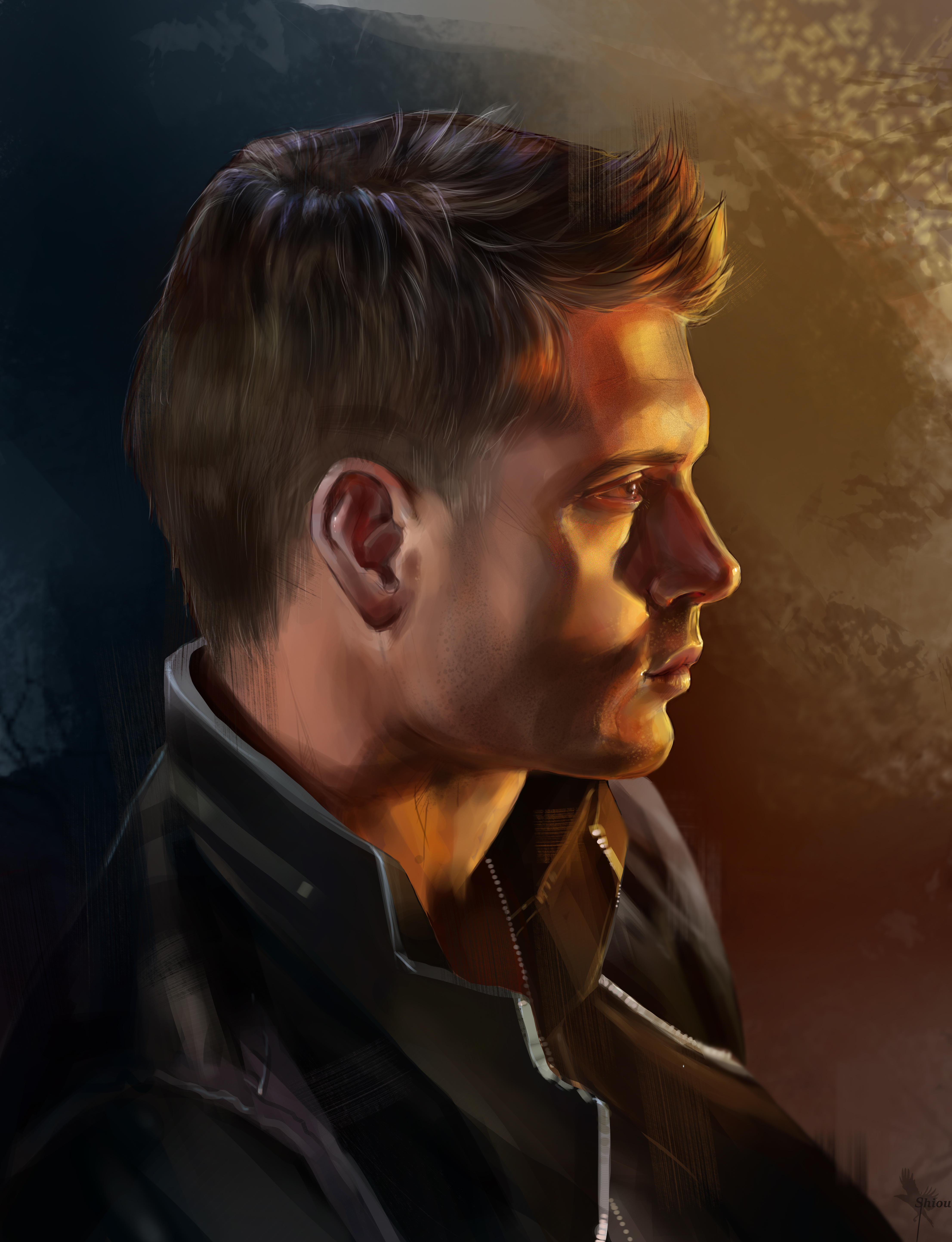 4425x5771  Картинки Сверхъестественное Jensen Ackles Мужчины Fan ART 4425x5771