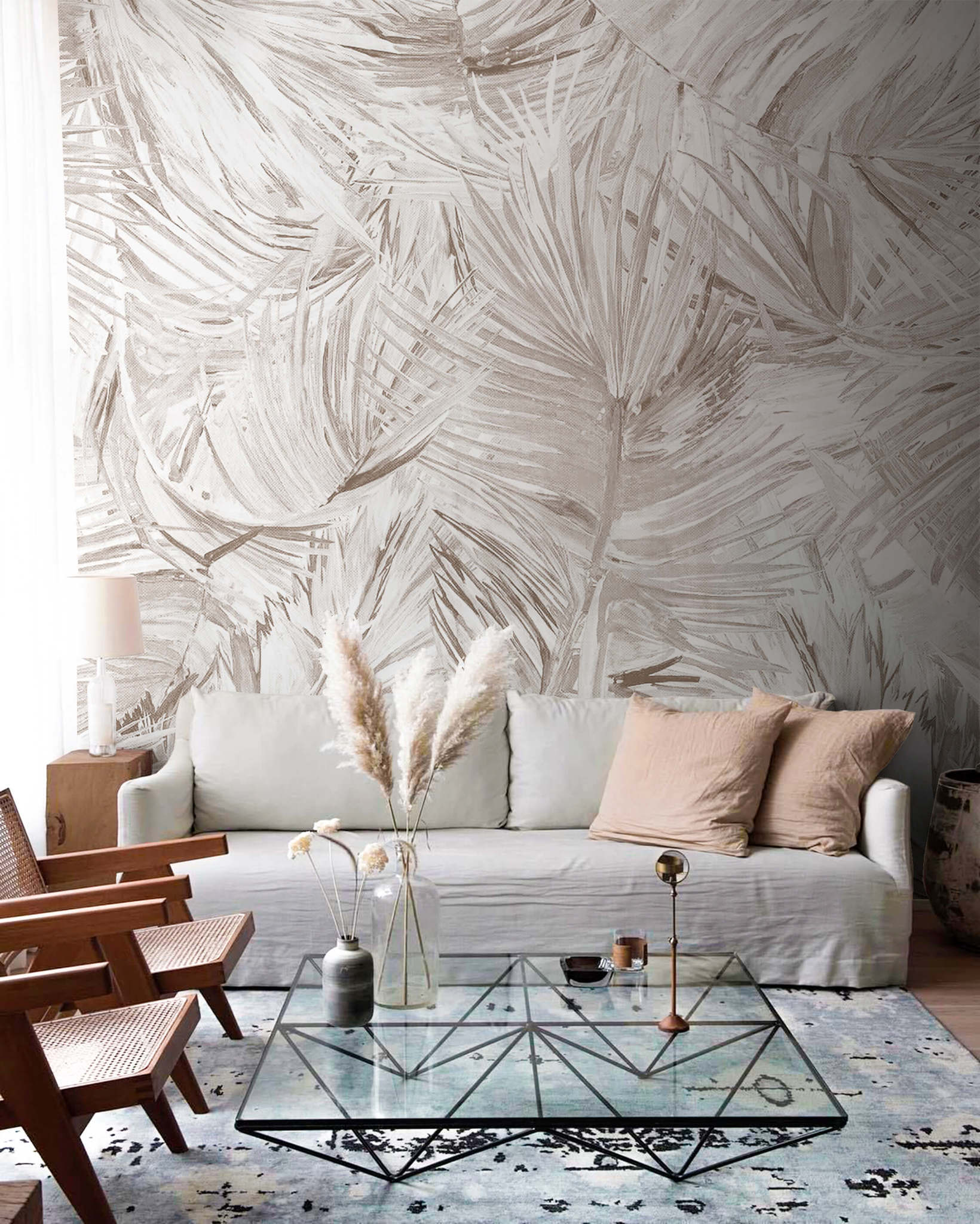 1640x2048  Купить Дизайнерские обои Тайные тропы (белые) артикул nat-05 |  интернет-магазин Details