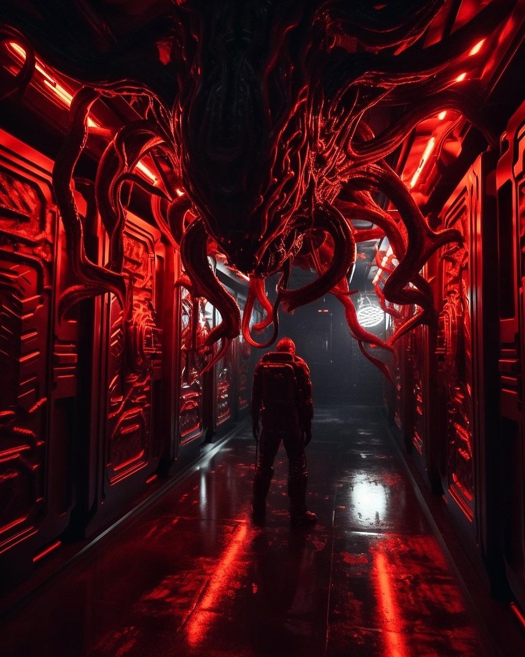 1080x1350  Немного космического ужаса от Midjourney | Пикабу