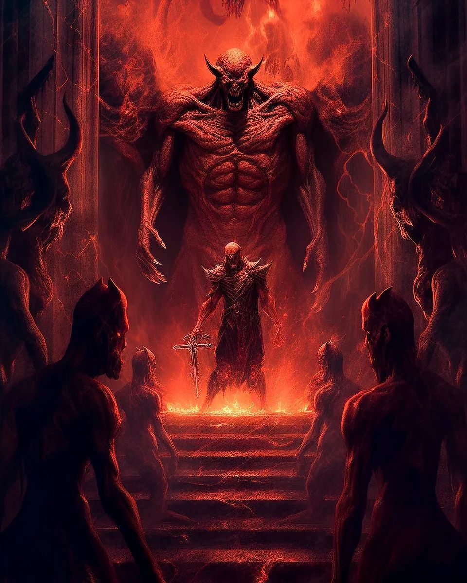 960x1200  Обитатели ада от Midjourney | Пикабу