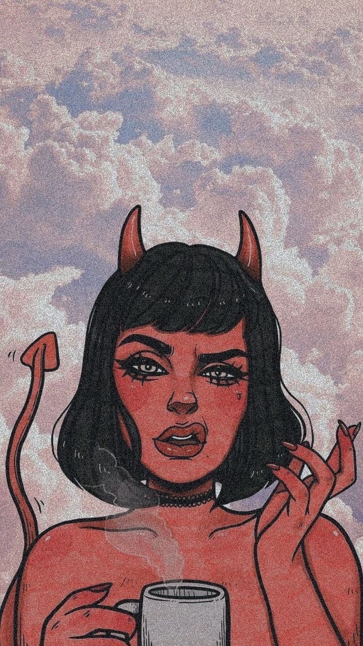 736x1308  Скачать 938x1668 смайл, смайлик, дьявол, частицы, фиолетовый обои, картинки  iphone 8/7/6s/6 for parallax