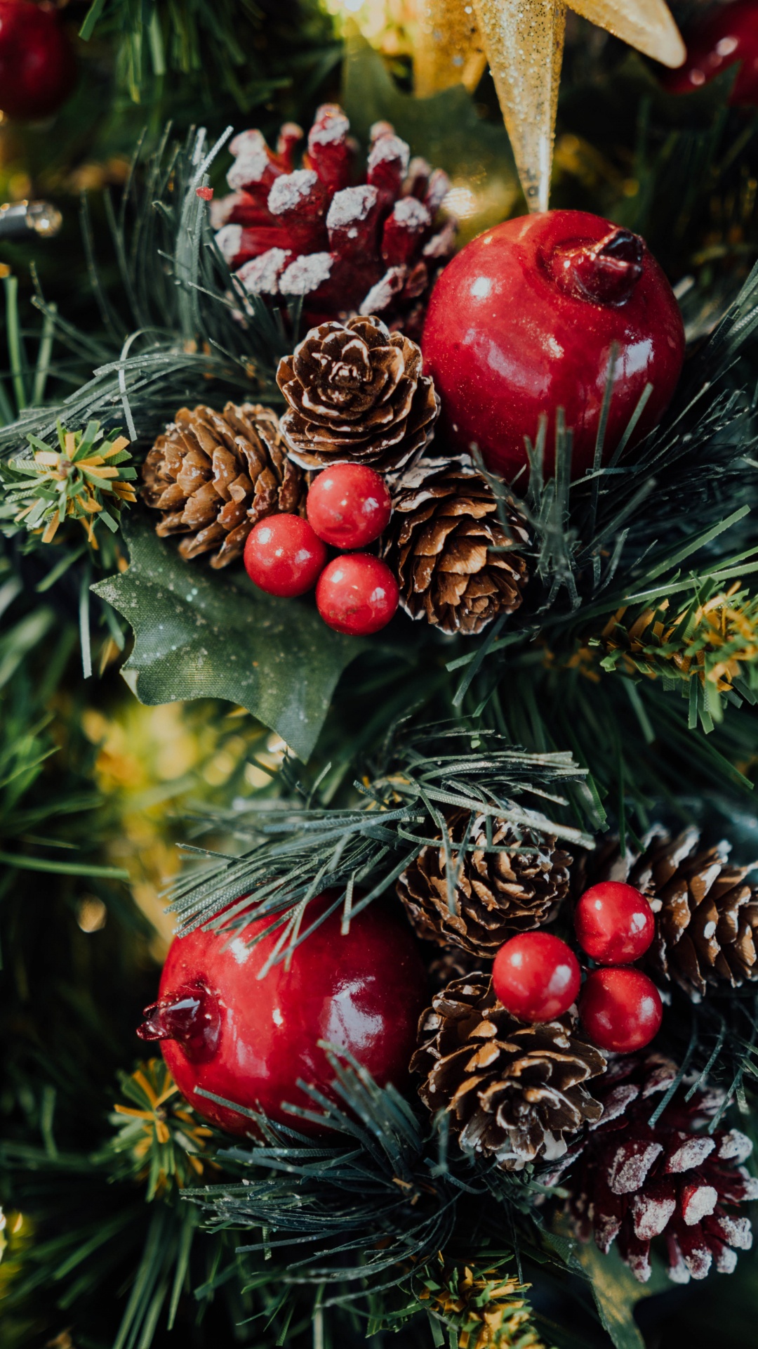 1080x1920  Новогодняя елка обои для Андроид Full HD, лучшие 1080x1920 заставки на  телефон | Akspic