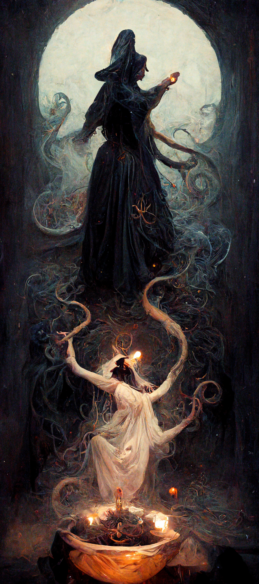 1024x2304  Обои для смартфона, сгенерированные в Midjourney | Пикабу