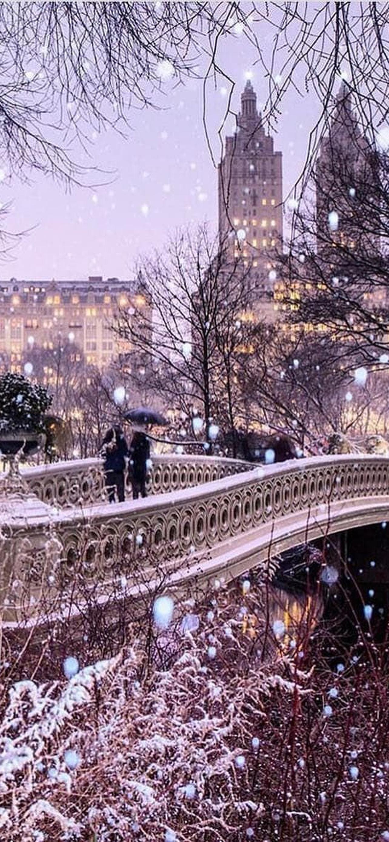 1284x2778  Зимний город обои на телефон [31+ изображений]